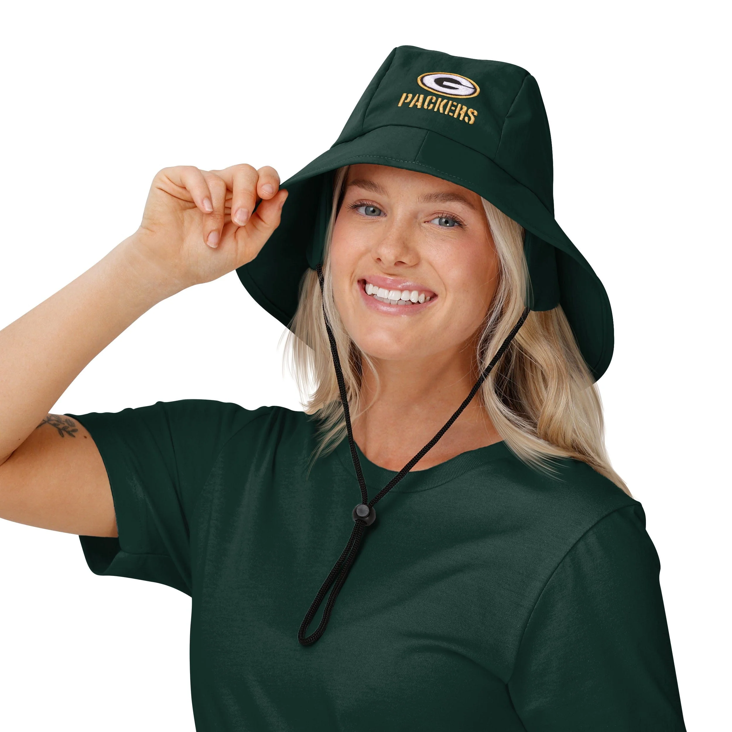 Green Bay Packers NFL Solid Fisherman Hat - Image 2