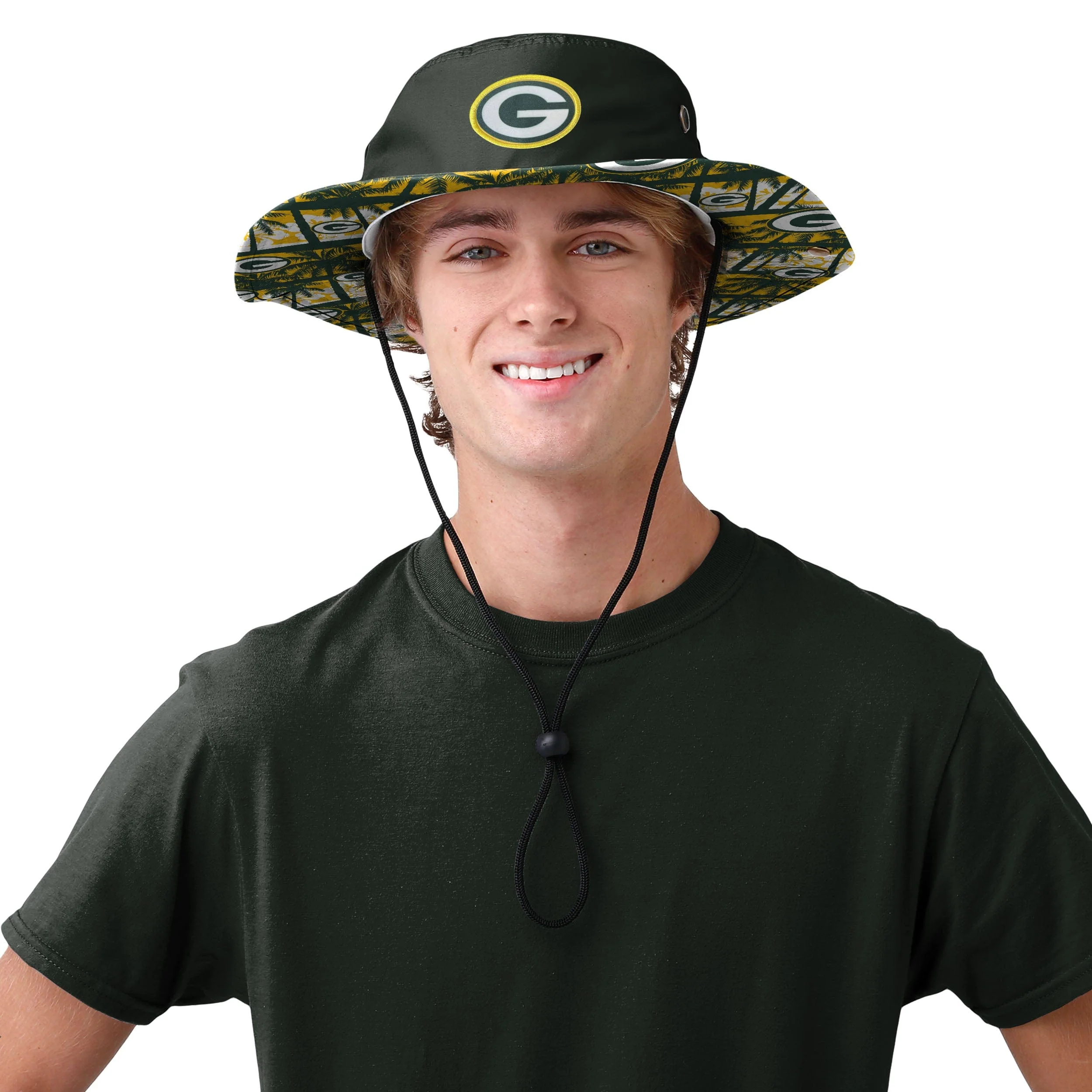 Green Bay Packers NFL Solid Hybrid Boonie Hat - Image 2