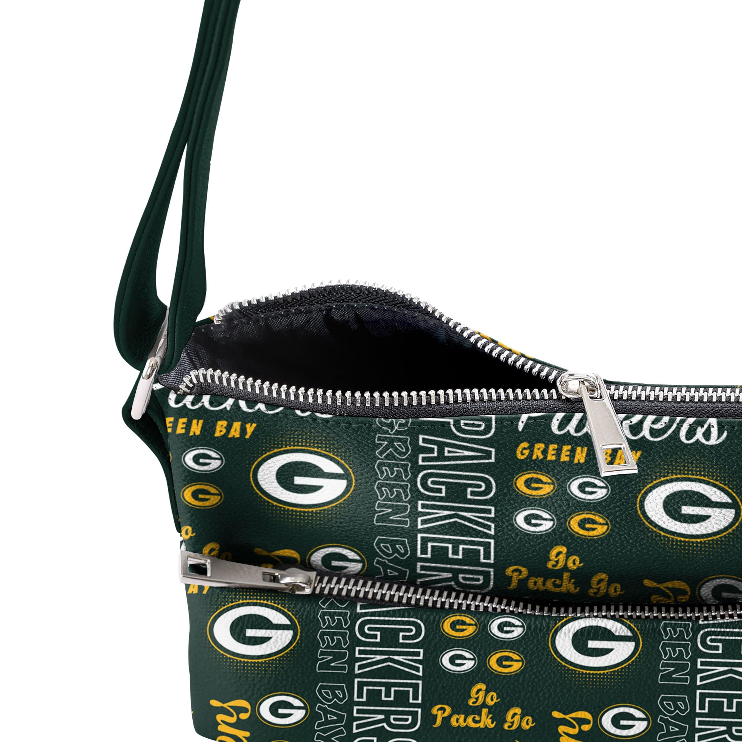 Green Bay Packers NFL Spirited Style Printed Collection Foldover Tote Bag - Image 4