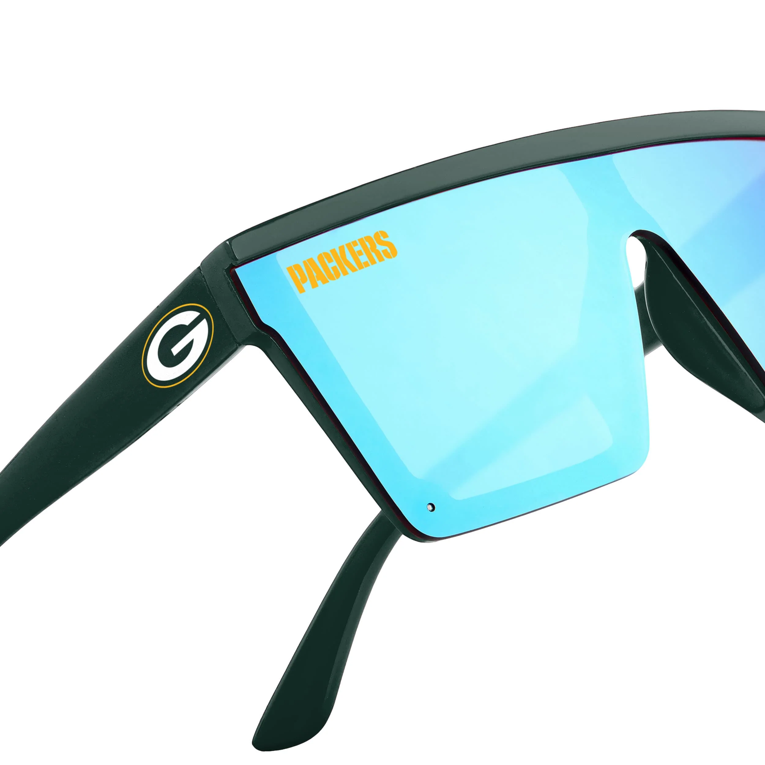 Green Bay Packers NFL Square Flat Top Sunglasses (PREORDER - SHIPS MID JULY) - Image 4