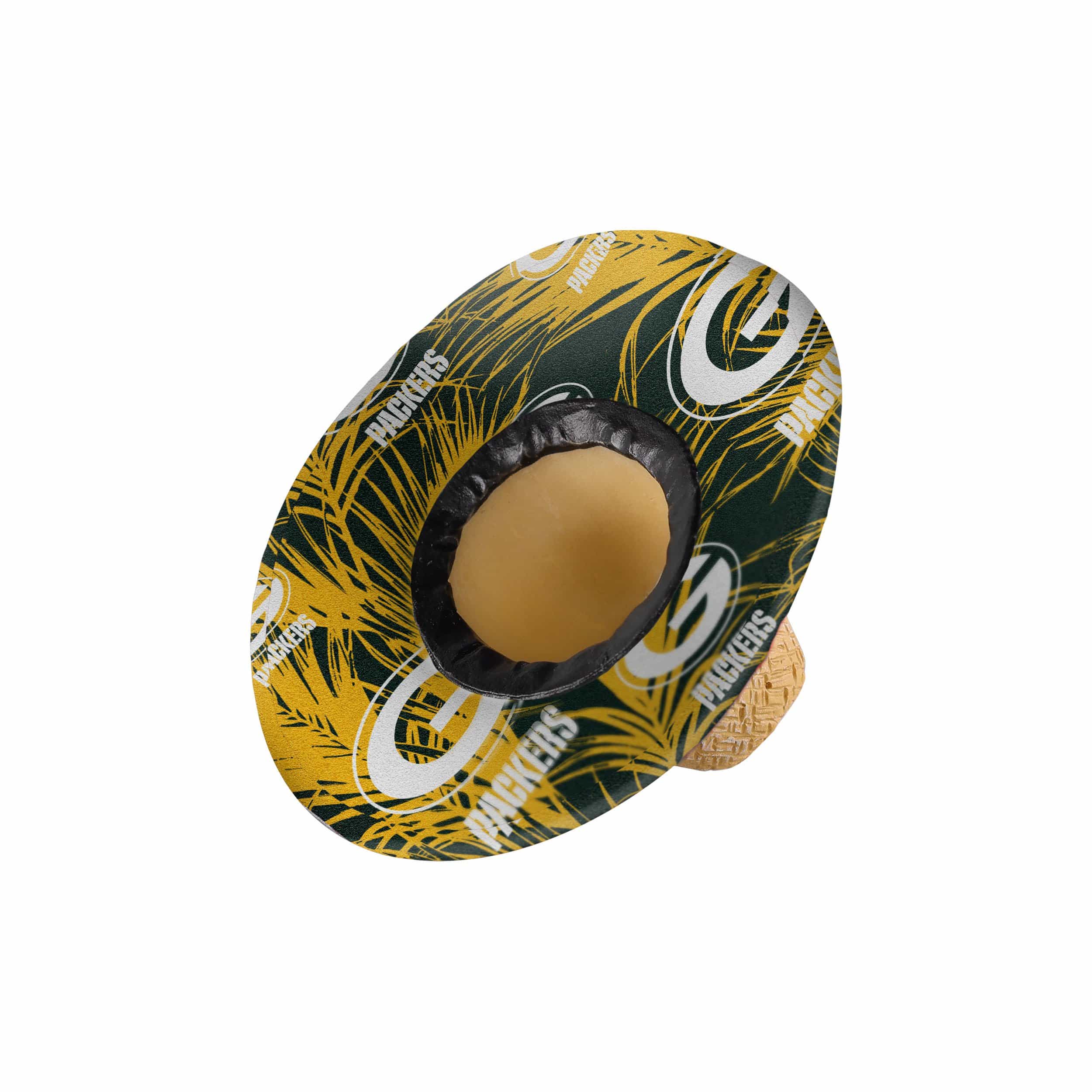 Green Bay Packers NFL Straw Hat Ornament - Image 2