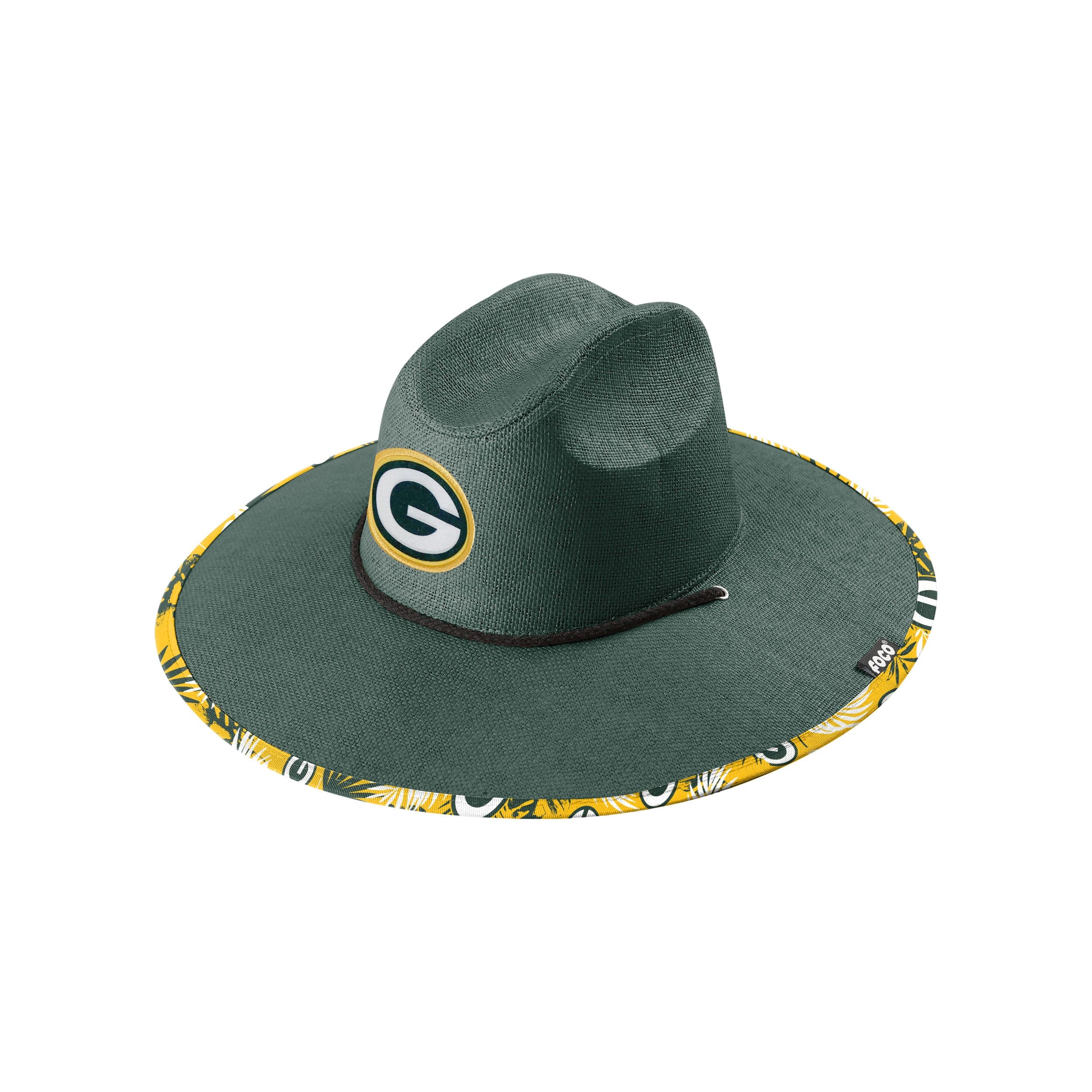 Green Bay Packers NFL Team Color Straw Hat - Image 3