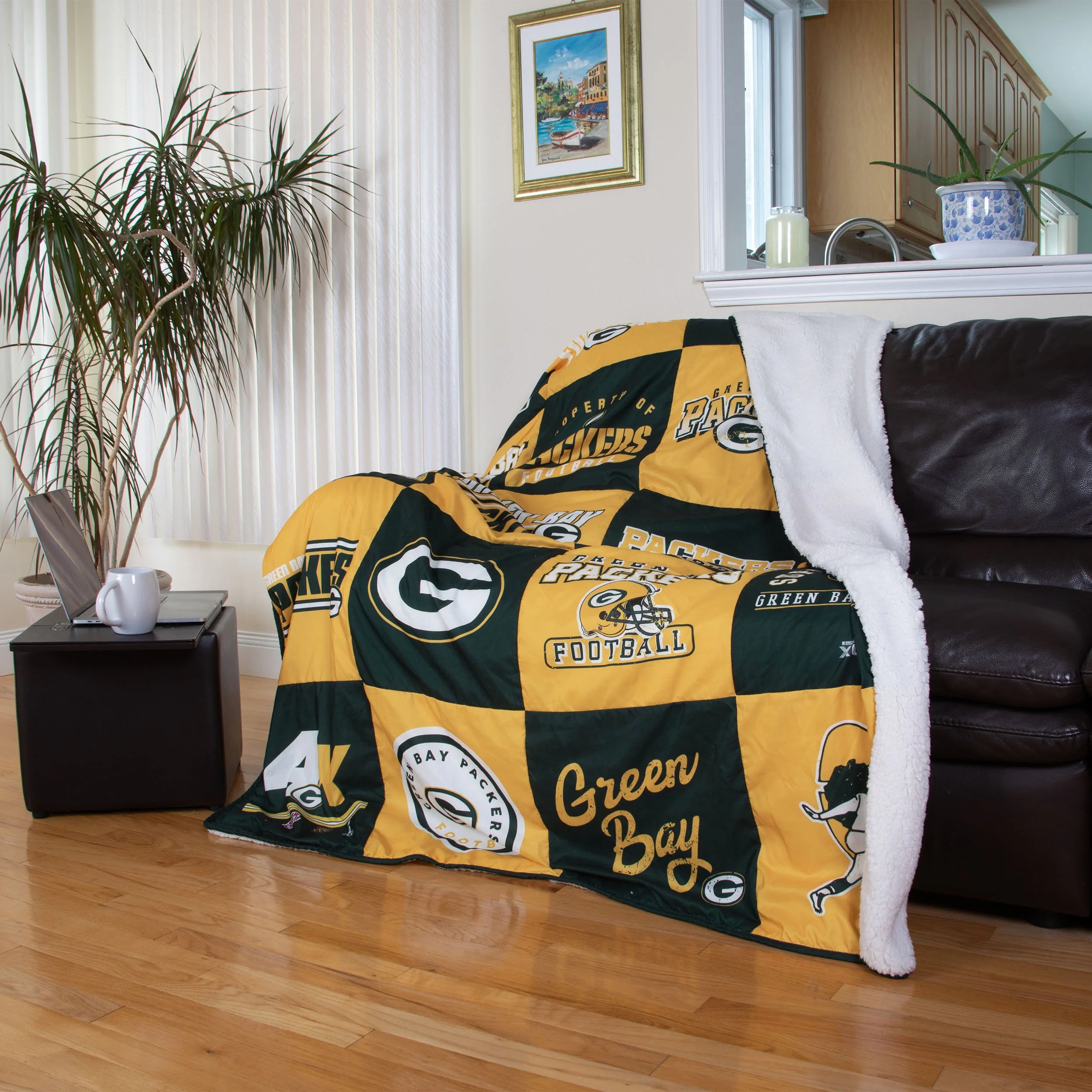Green Bay Packers NFL Team Pride Patches Quilt - Image 2