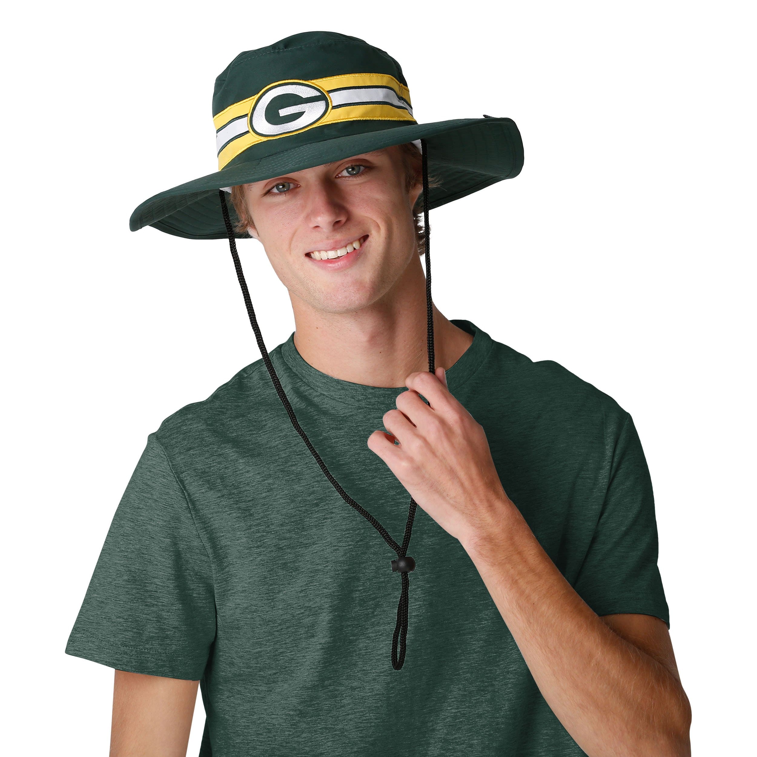 Green Bay Packers NFL Team Stripe Boonie Hat - Image 2