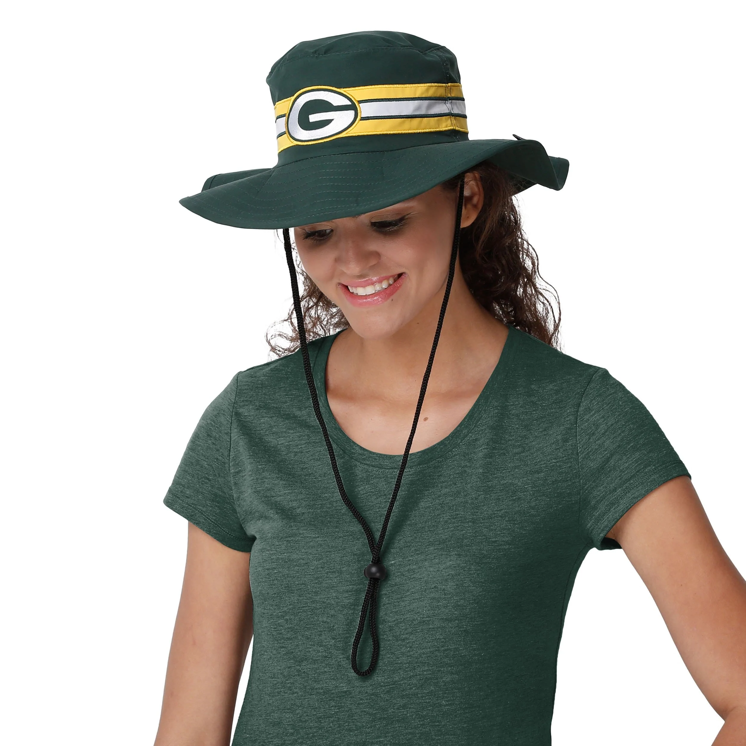 Green Bay Packers NFL Team Stripe Boonie Hat - Image 5