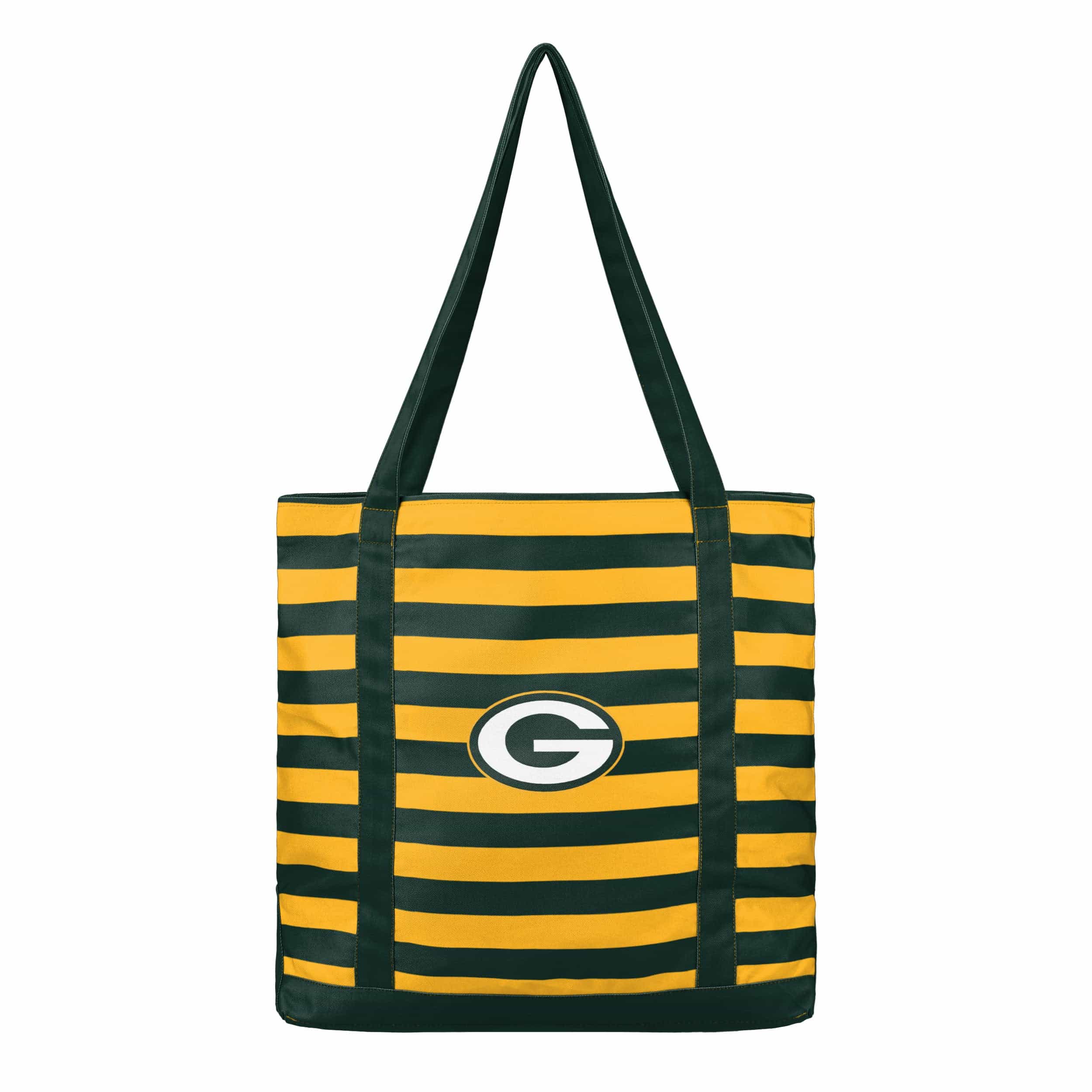 Green Bay Packers NFL Team Stripe Canvas Tote Bag