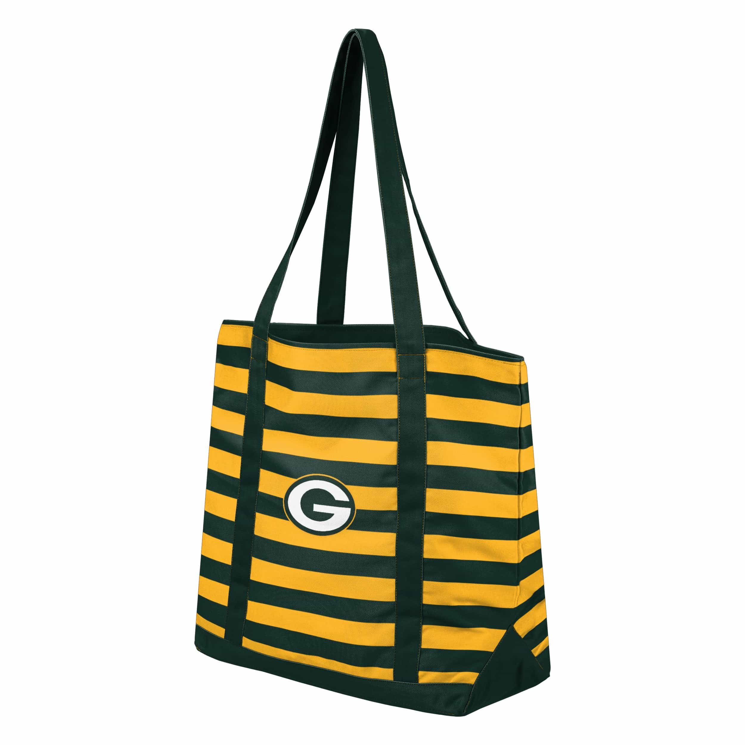Green Bay Packers NFL Team Stripe Canvas Tote Bag - Image 2