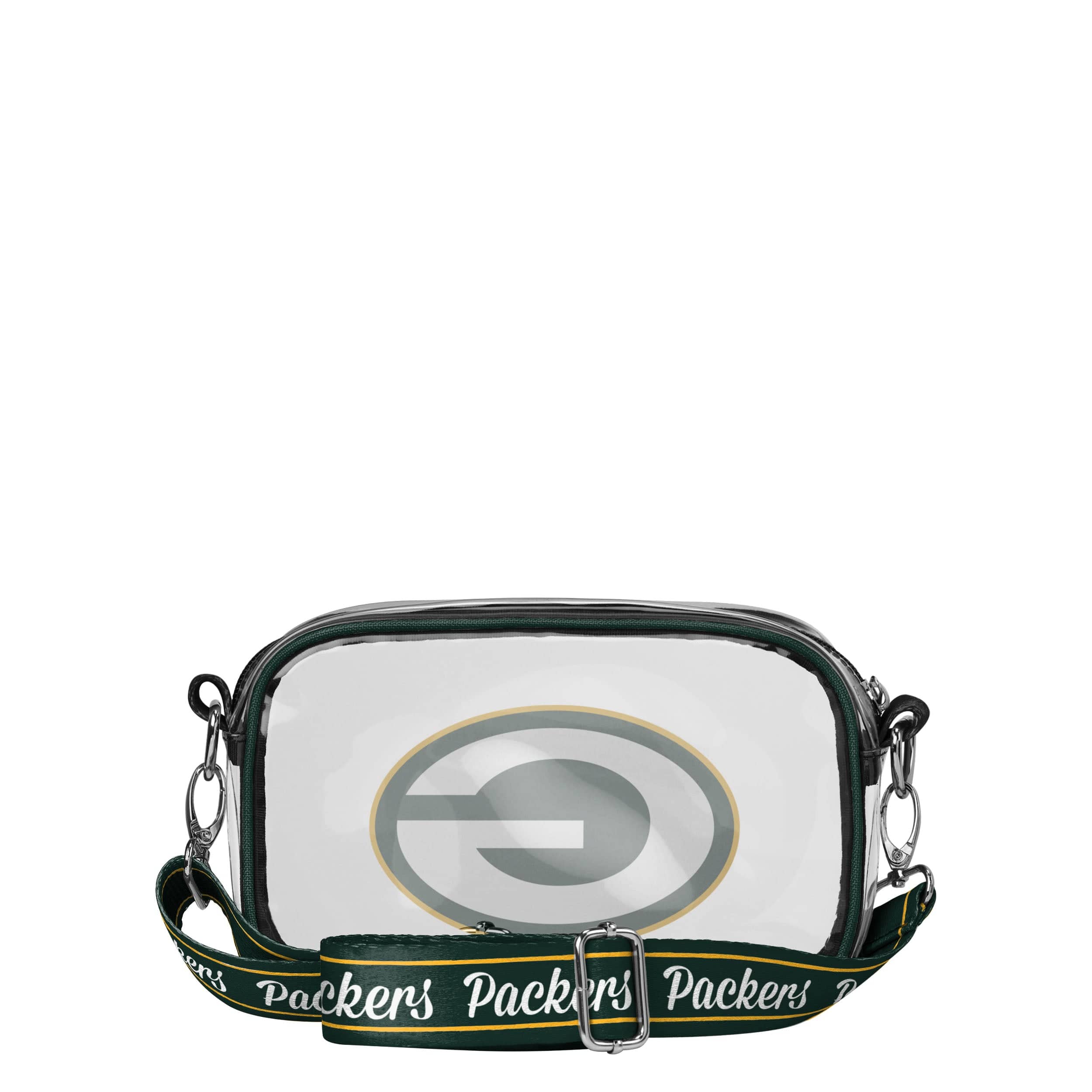 Green Bay Packers NFL Team Stripe Clear Crossbody Bag - Image 5