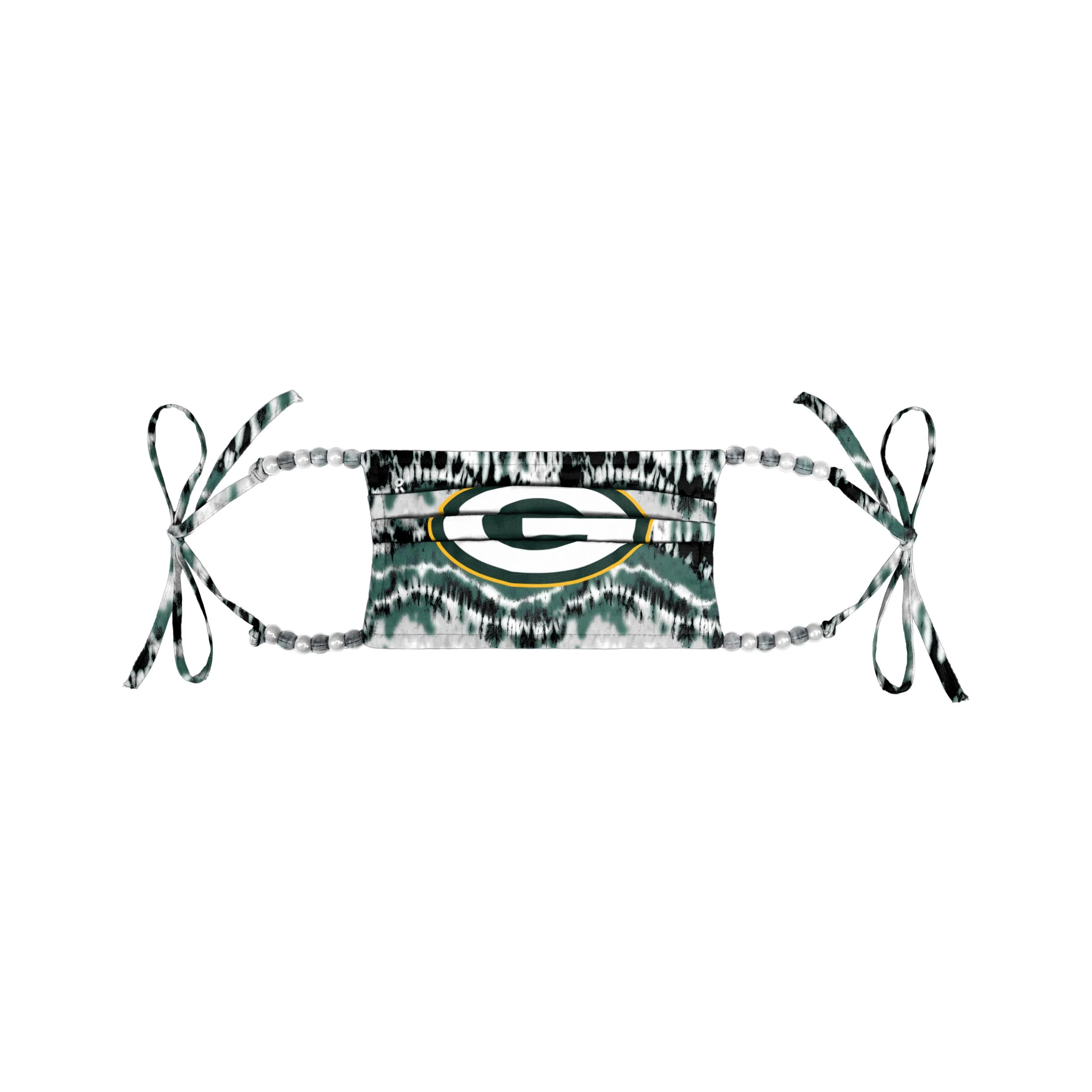 Green Bay Packers NFL Tie-Dye Beaded Tie-Back Face Cover - Image 5