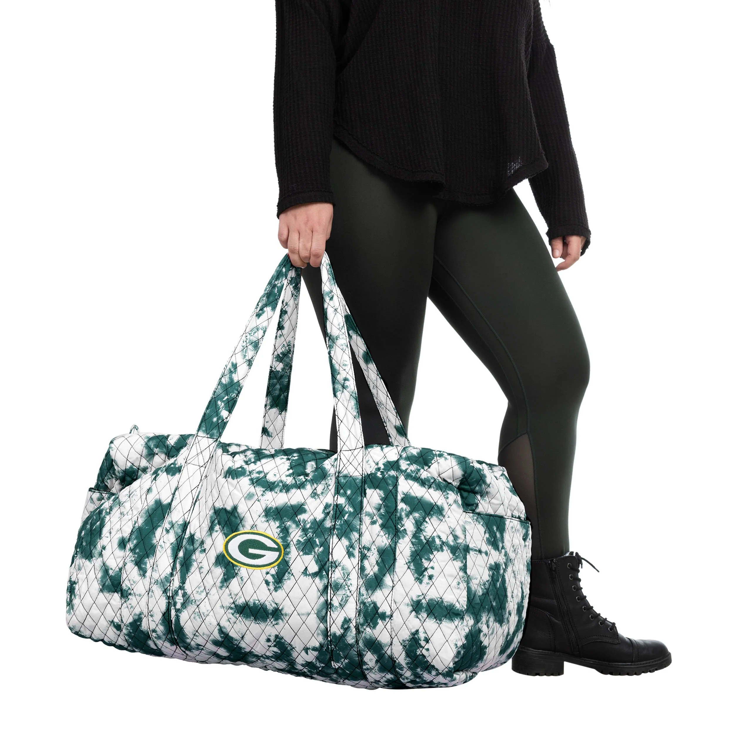 Green Bay Packers NFL Tie-Dye Takeaway Duffle Bag - Image 4
