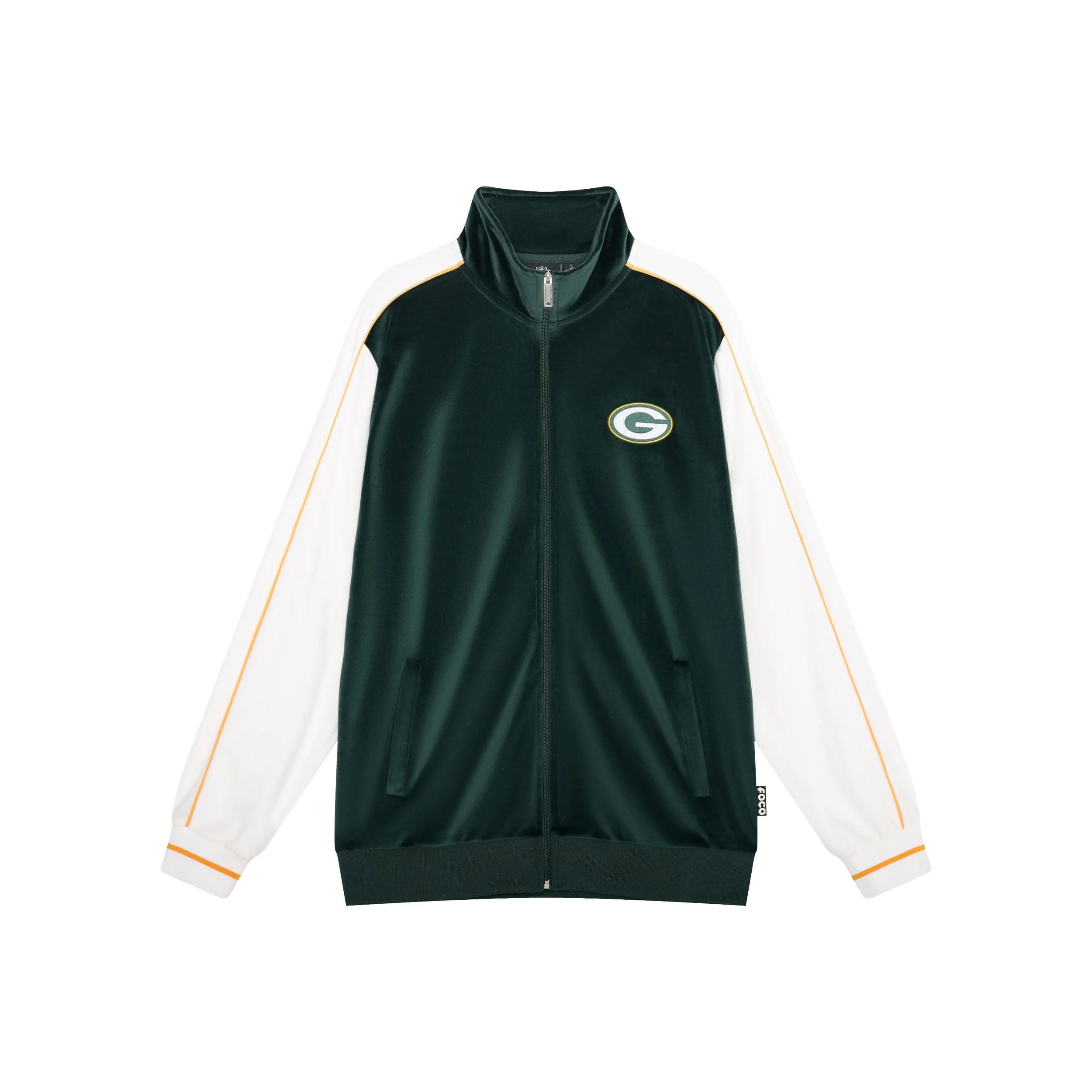 Green Bay Packers NFL Two Tone Velour Zip Up Top - Image 6