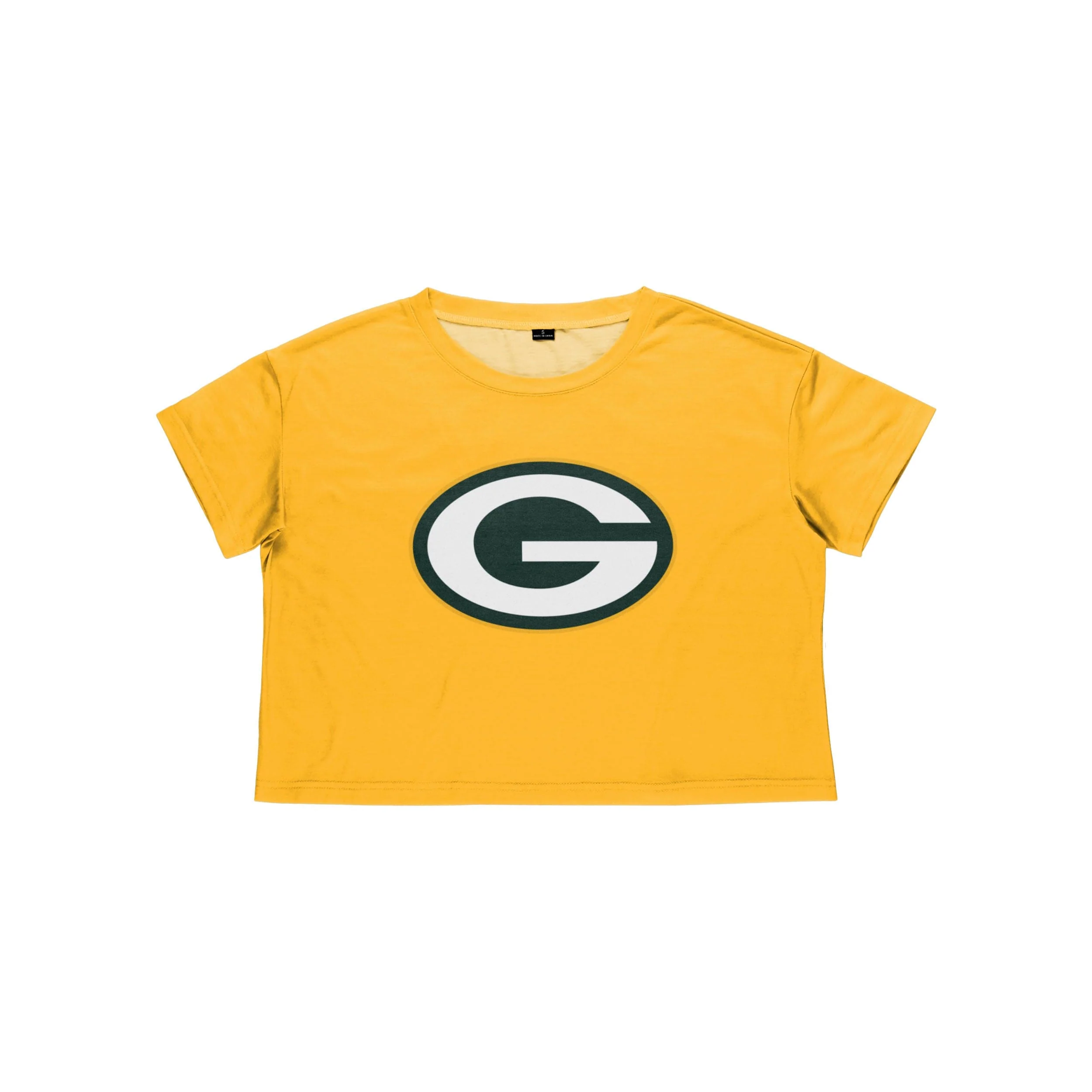 Green Bay Packers NFL Womens Alternate Team Color Crop Top - Image 3