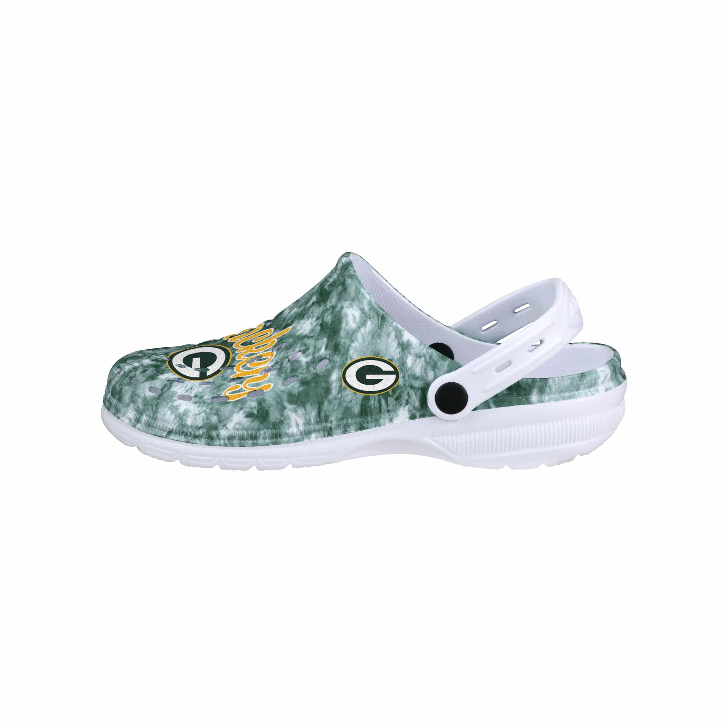 Green Bay Packers NFL Womens Cloudie Clog With Strap - Image 2