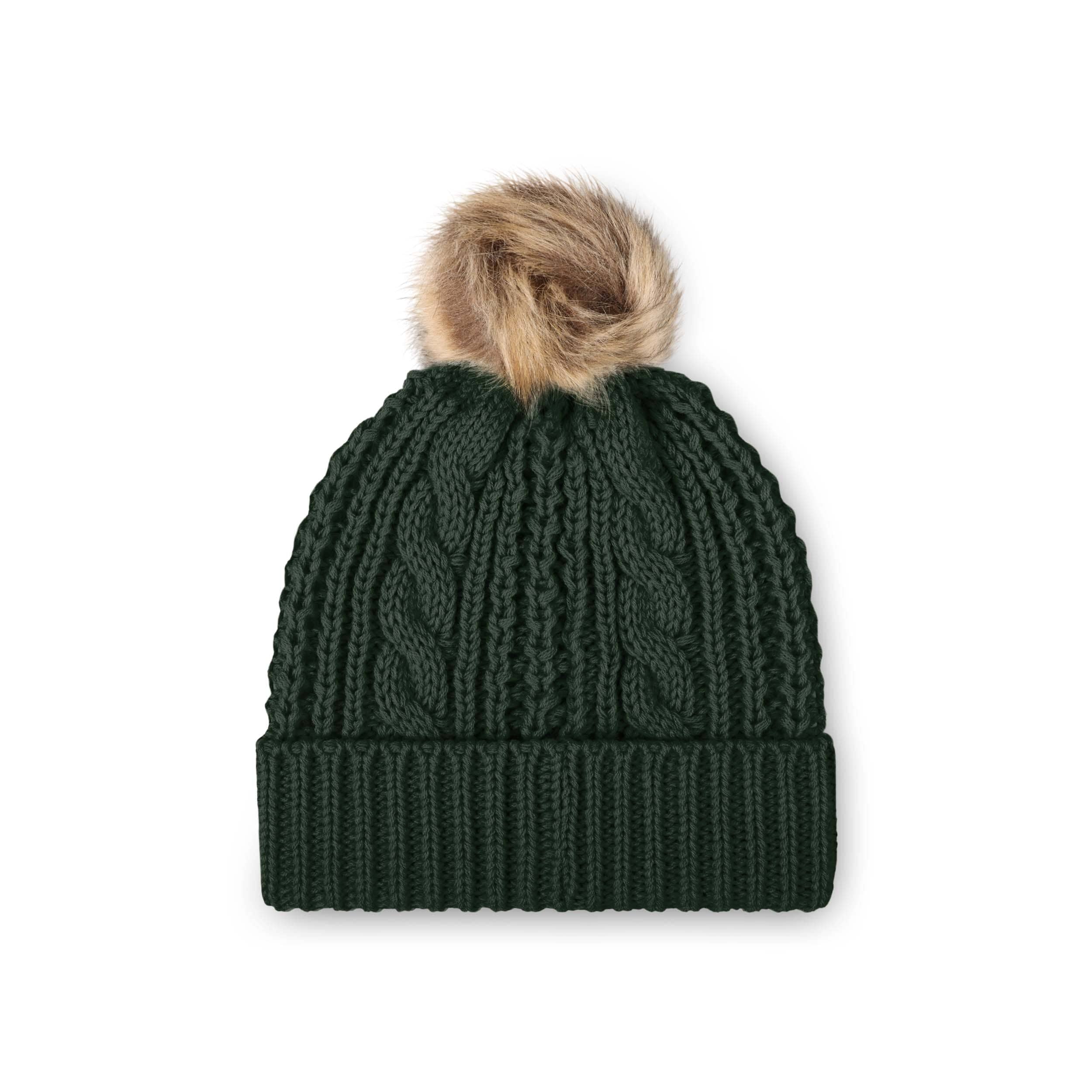 Green Bay Packers NFL Womens Faux Fur Pom Beanie - Image 2