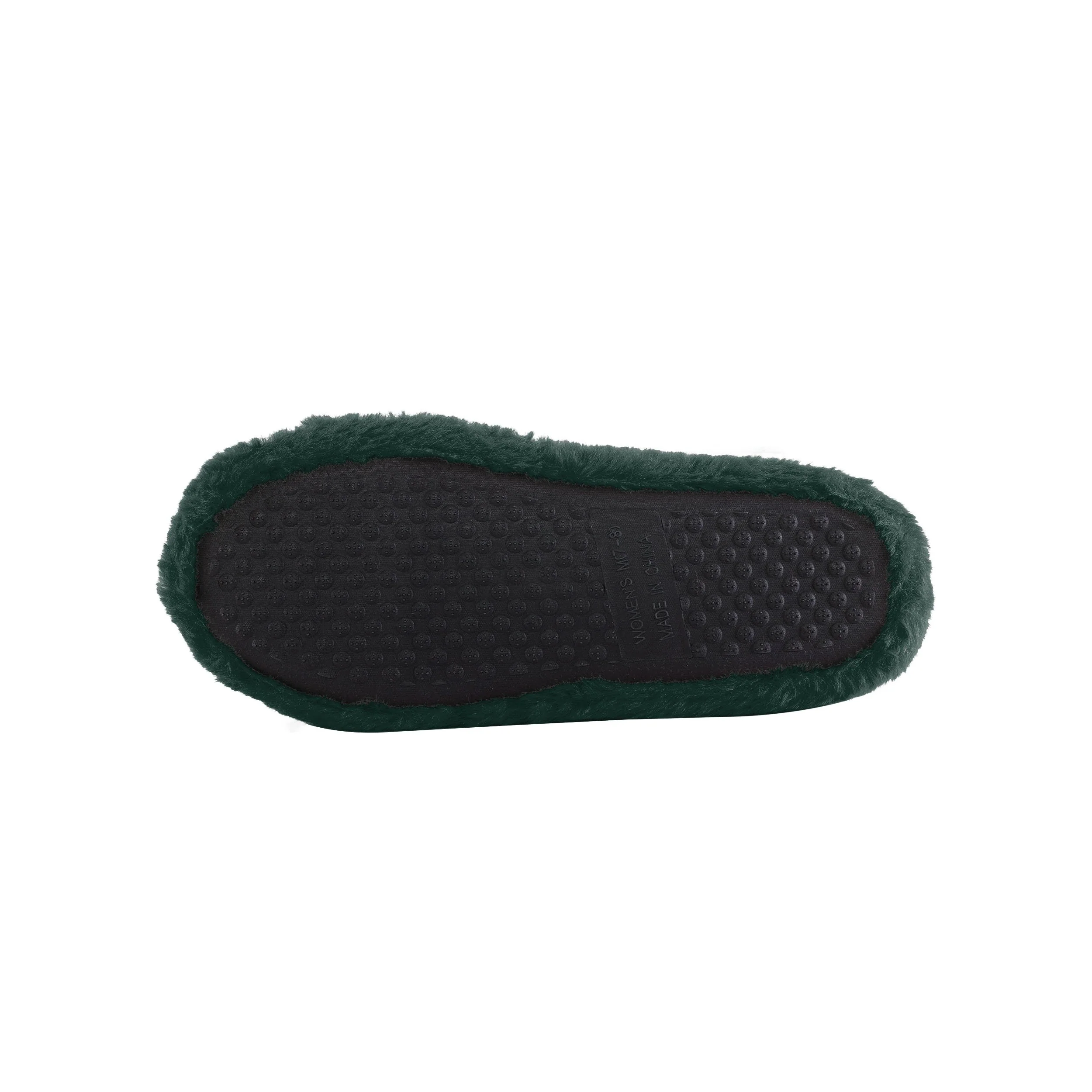 Green Bay Packers NFL Womens Heel Strap Wordmark Fur Slide - Image 5