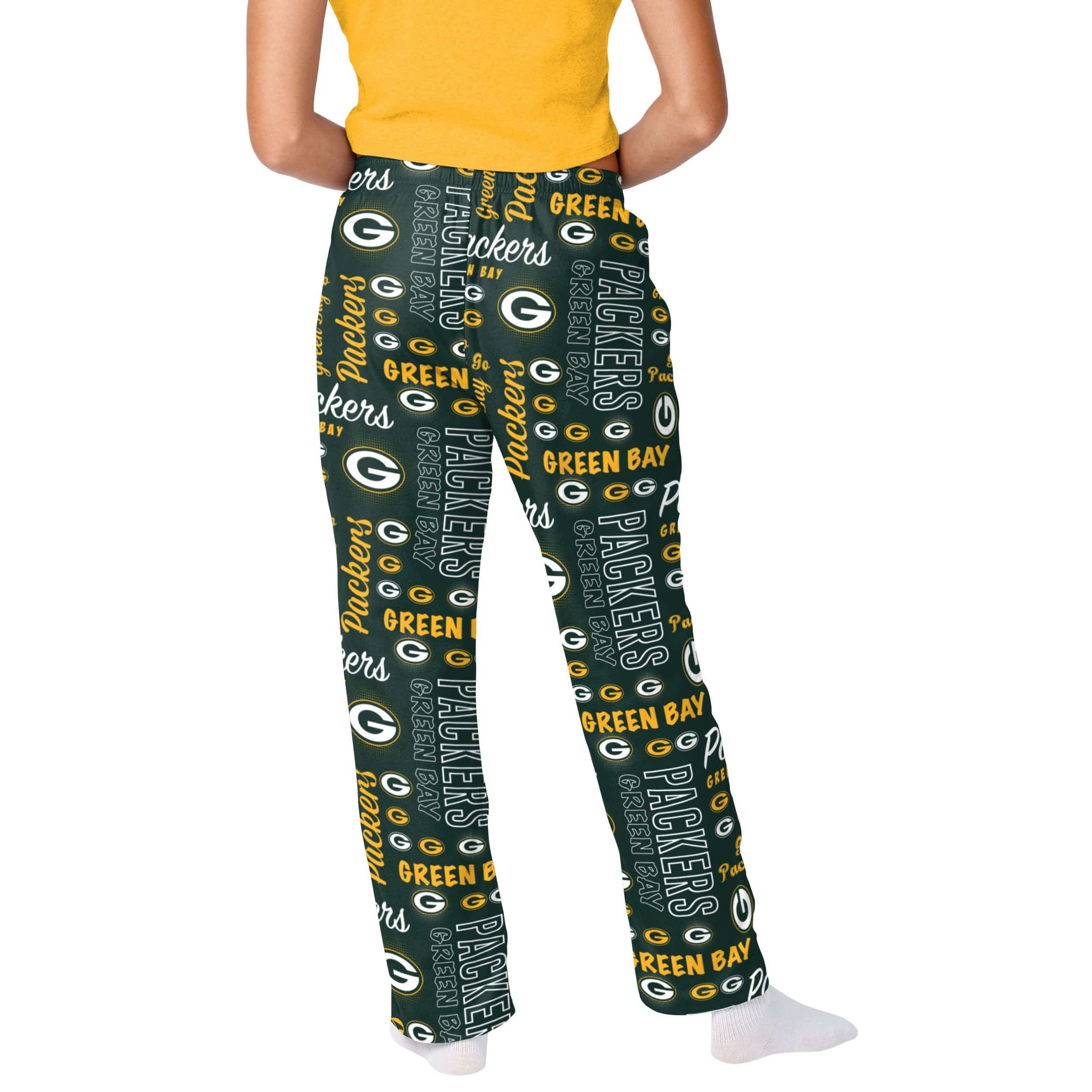 Green Bay Packers NFL Womens Mini Print Lounge Pants - Image 2