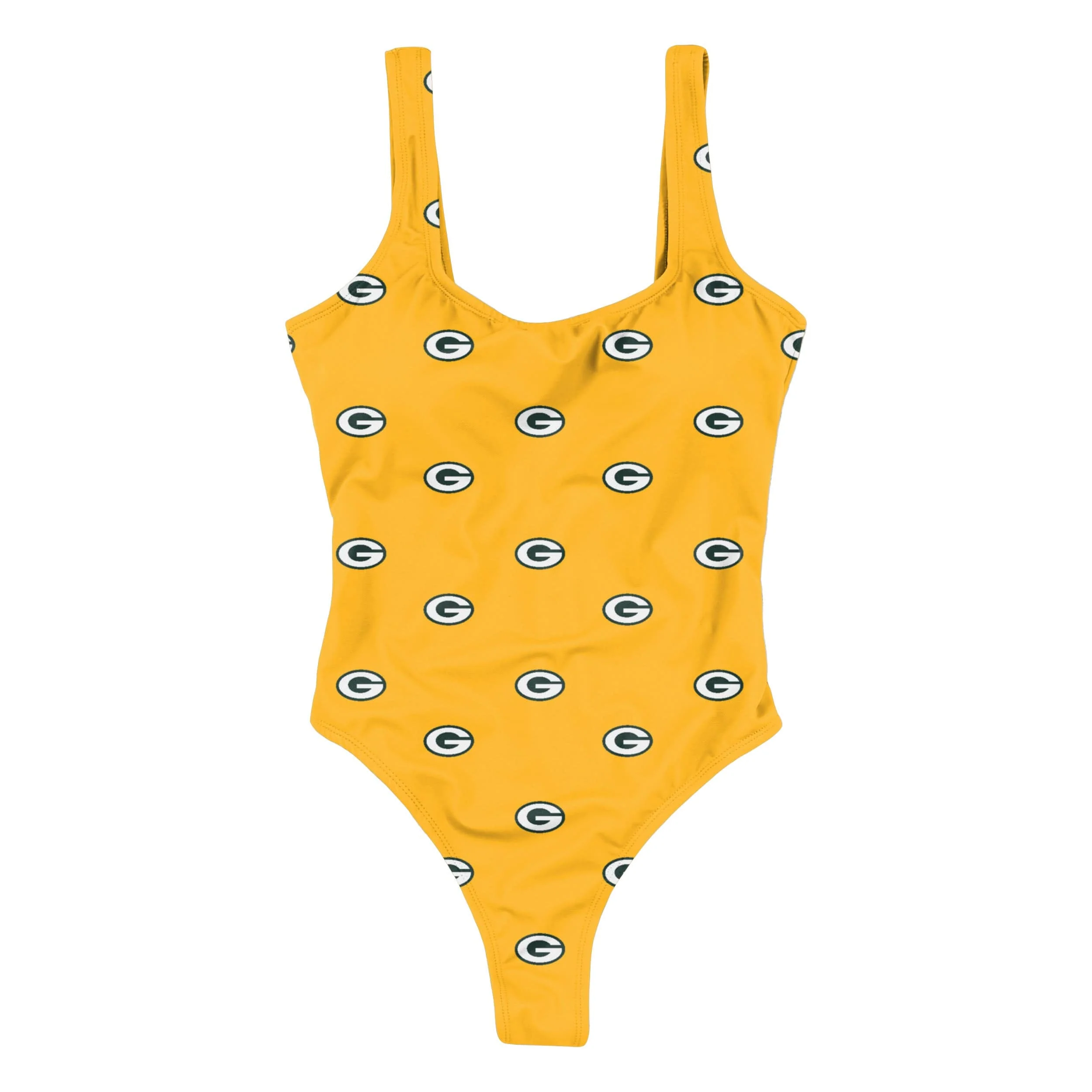 Green Bay Packers NFL Womens Mini Print One Piece Bathing Suit - Image 3