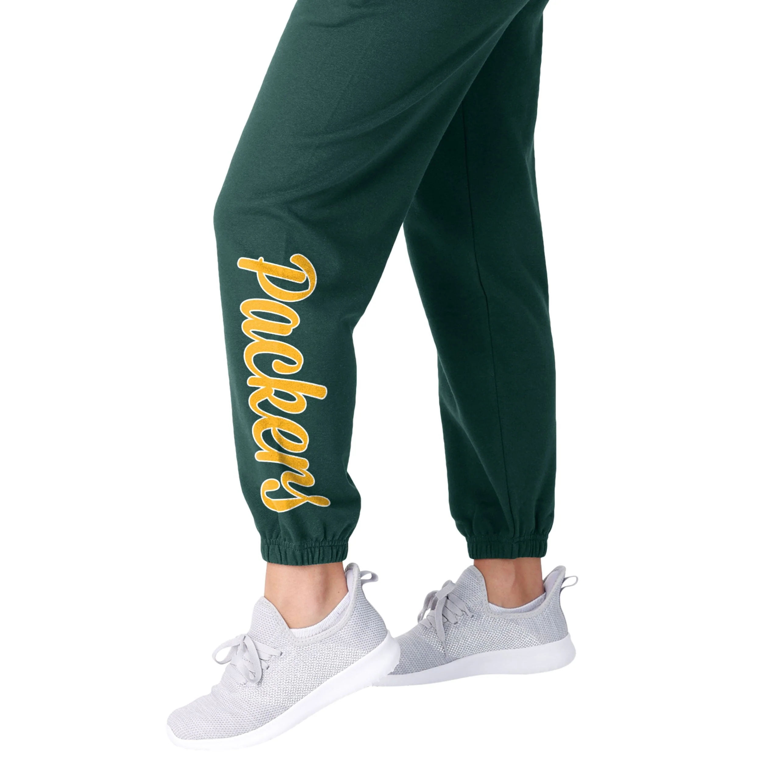 Green Bay Packers NFL Womens Script Wordmark Team Color Sweatpants - Image 4