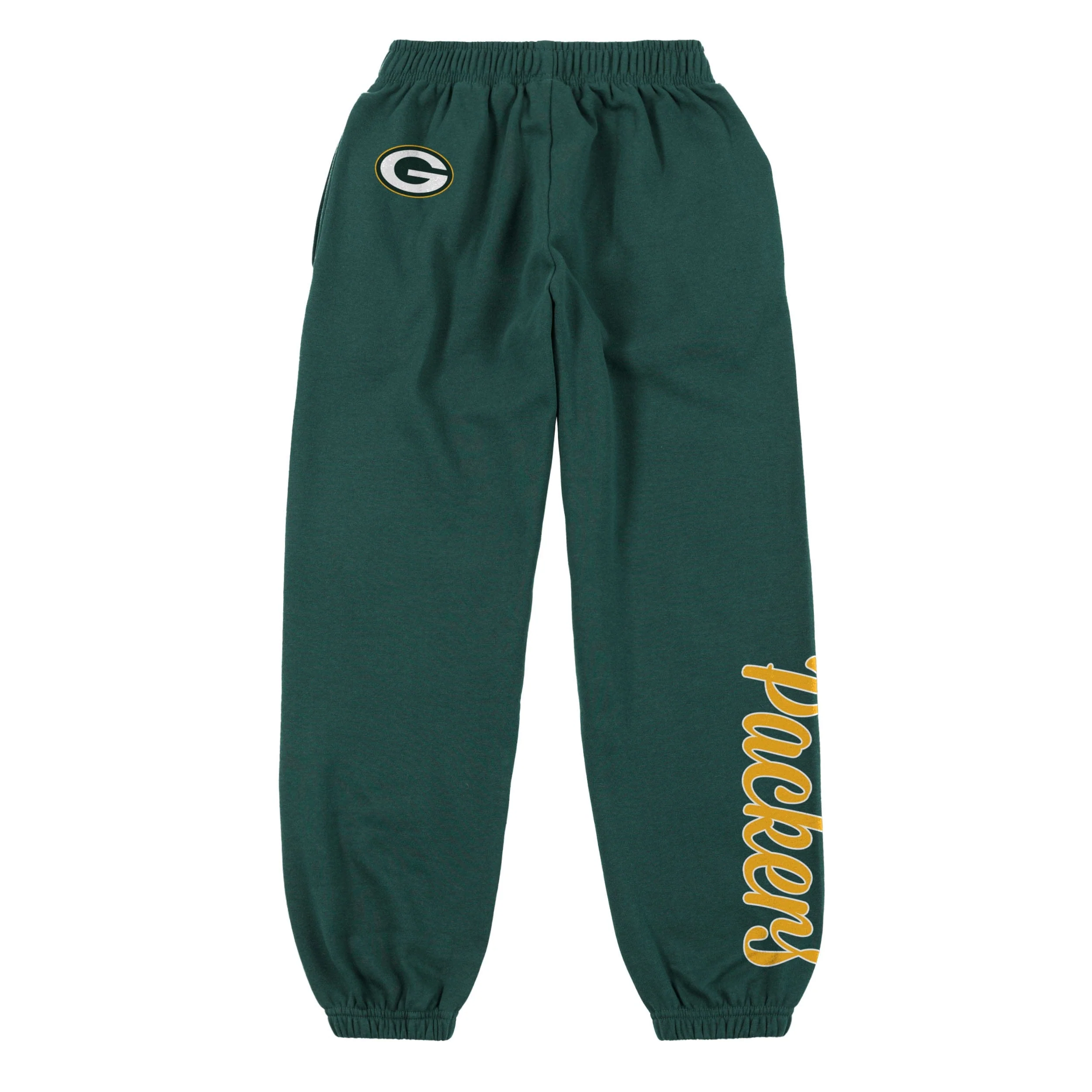 Green Bay Packers NFL Womens Script Wordmark Team Color Sweatpants - Image 5