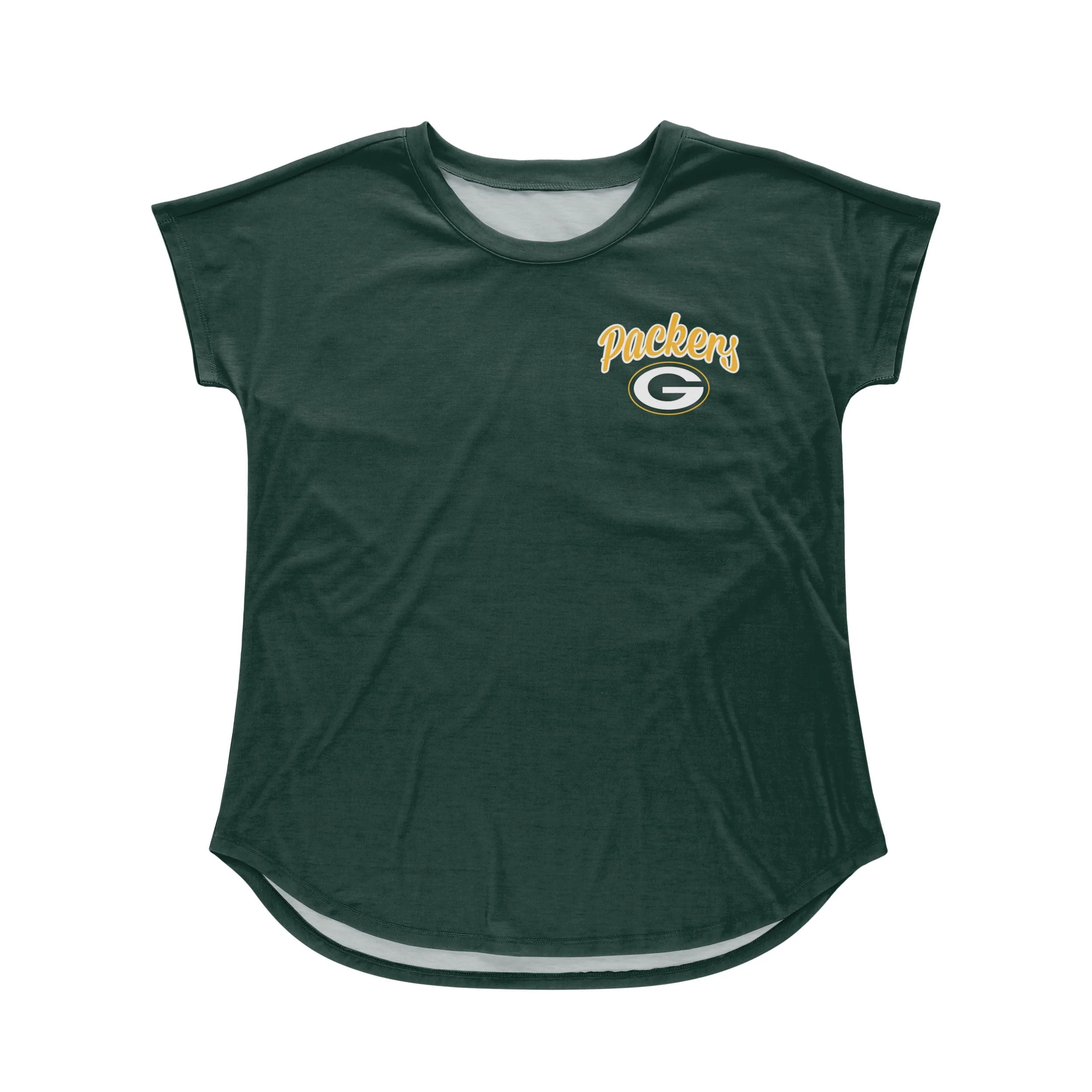 Green Bay Packers NFL Womens Script Wordmark Tunic Top - Image 3