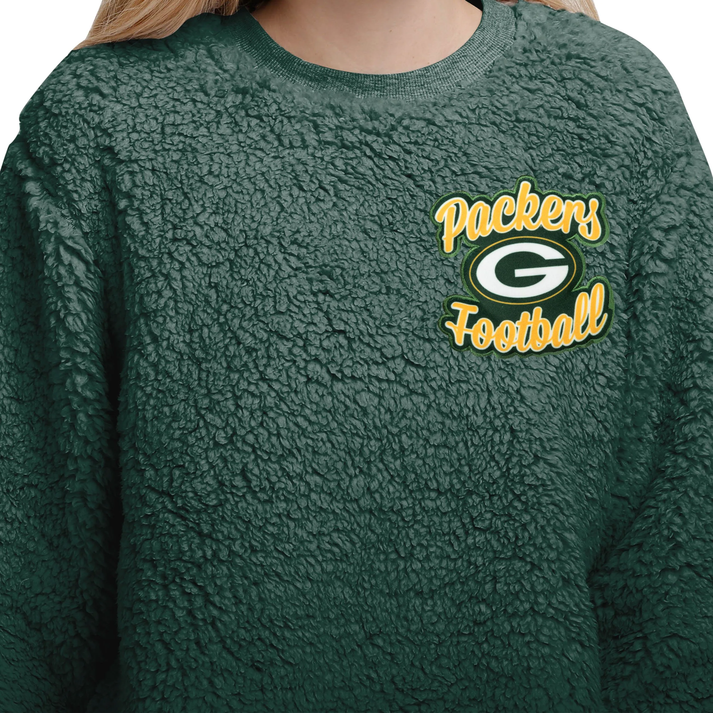 Green Bay Packers NFL Womens Sherpa Lounge Set - Image 3