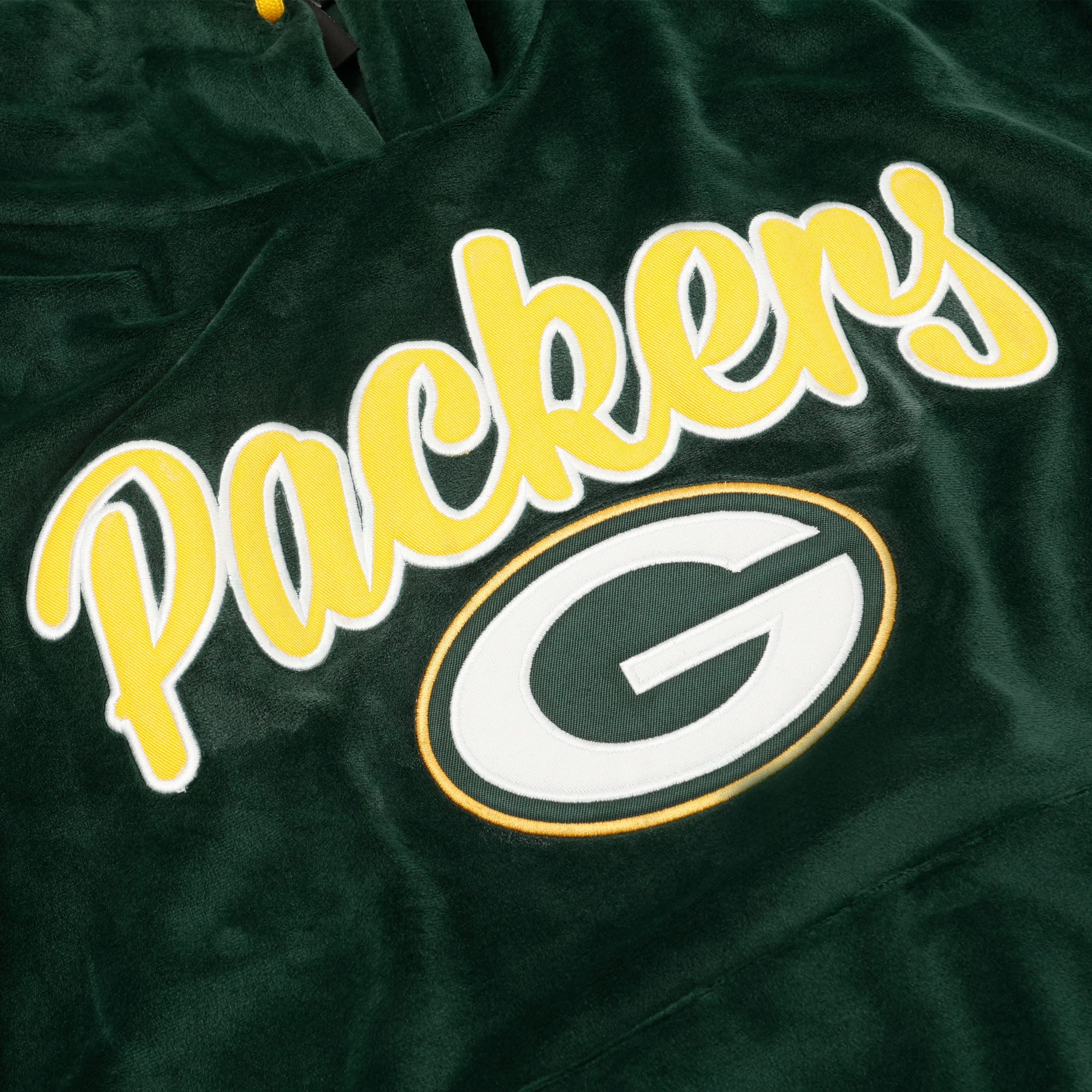 Green Bay Packers NFL Womens Velour Hooded Sweatshirt - Image 4