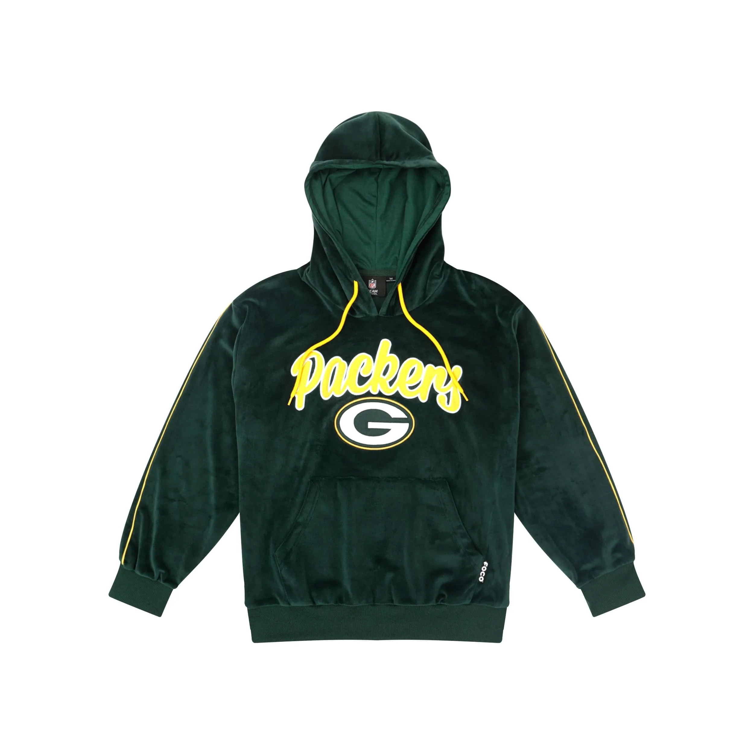 Green Bay Packers NFL Womens Velour Hooded Sweatshirt - Image 5
