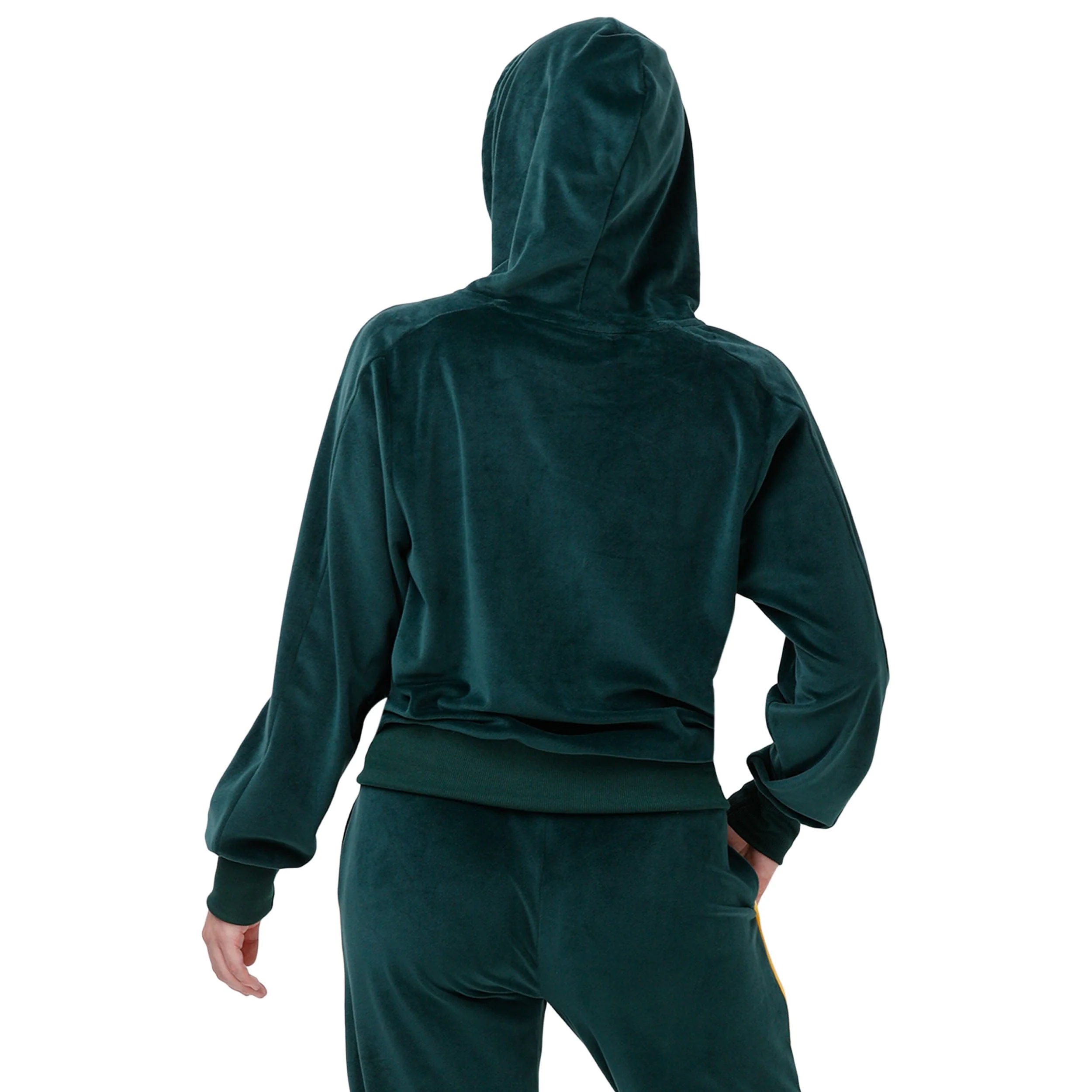 Green Bay Packers NFL Womens Velour Zip Up Top - Image 2