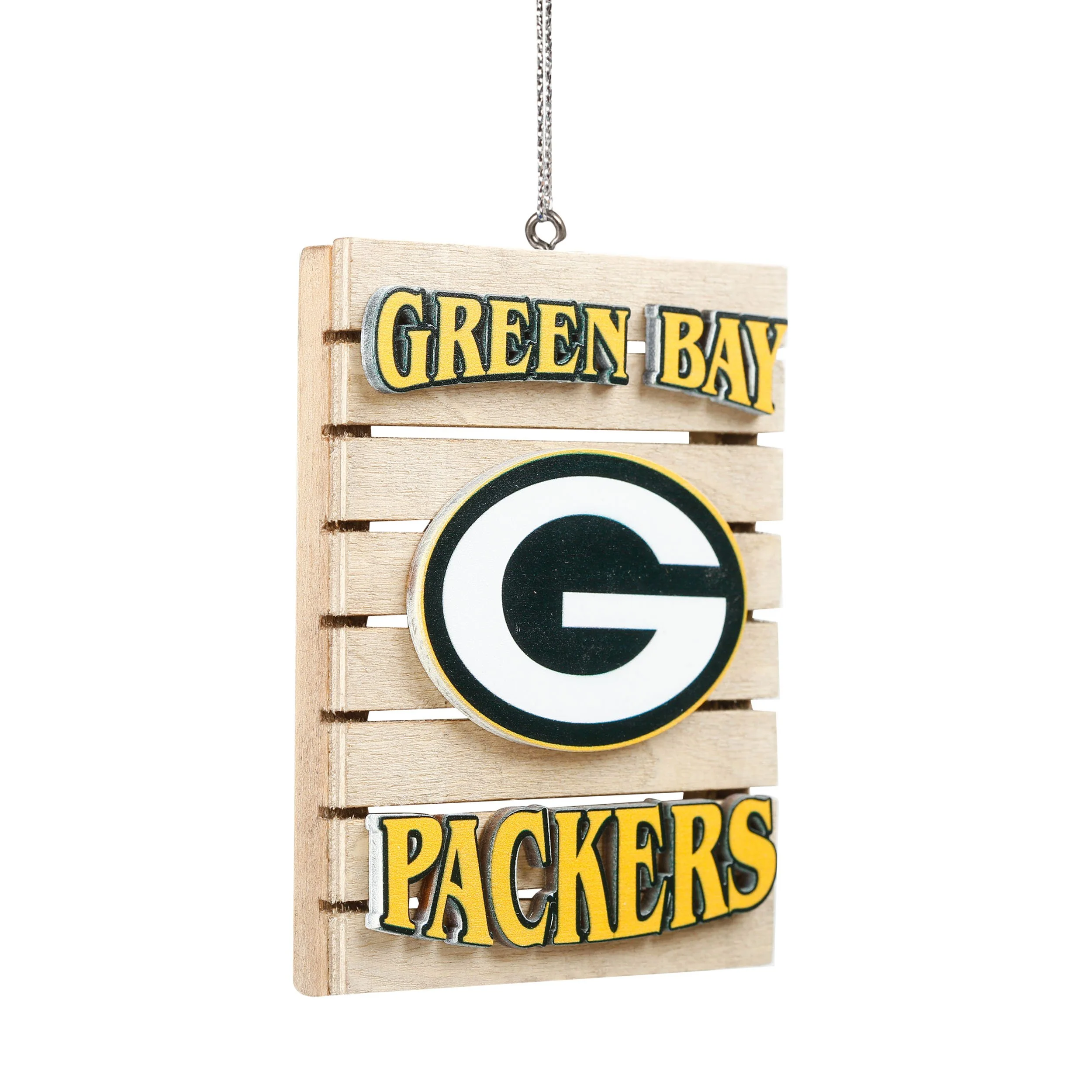 Green Bay Packers Wood Pallet Sign Ornament - Image 2