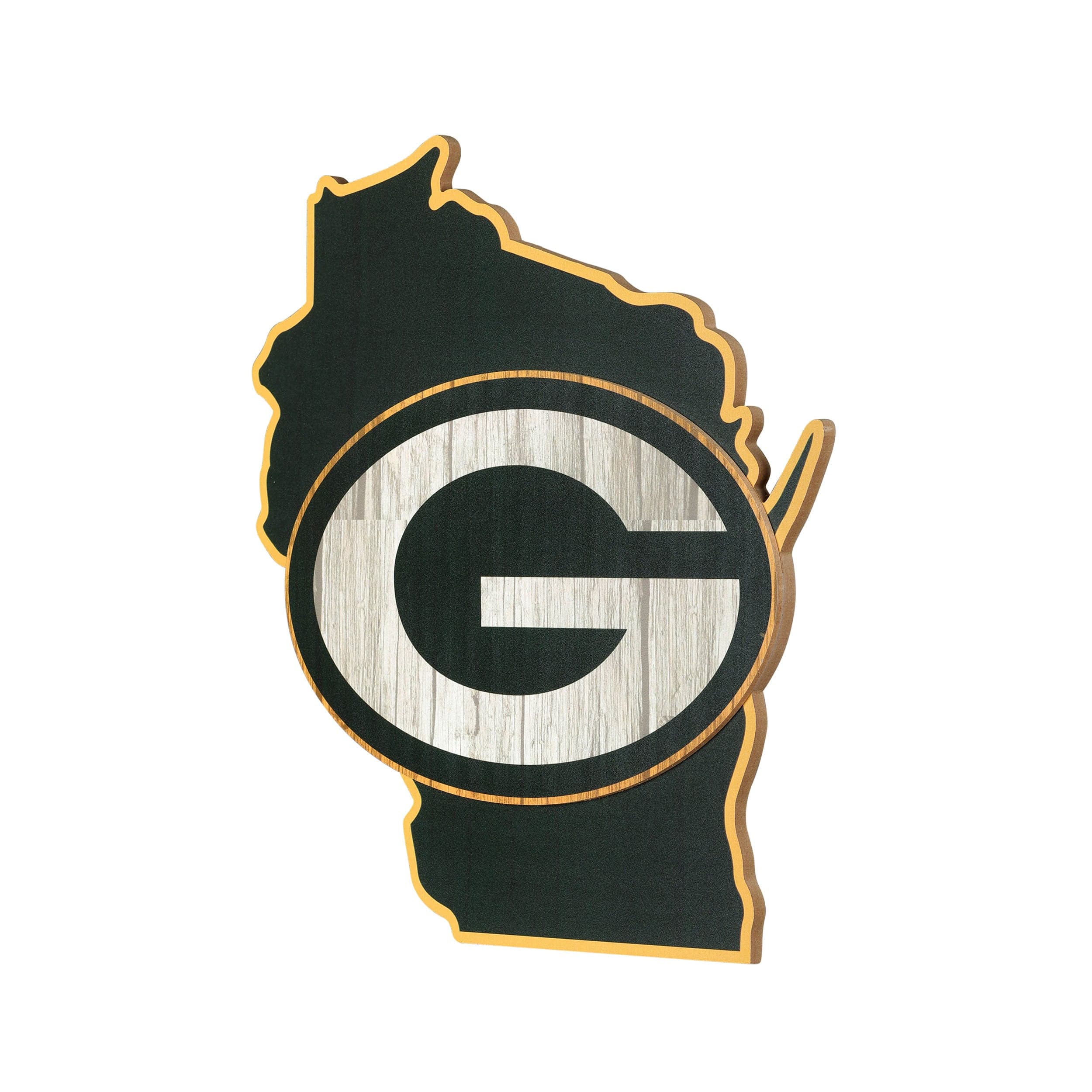 Green Bay Packers NFL Wood State Sign - Image 2