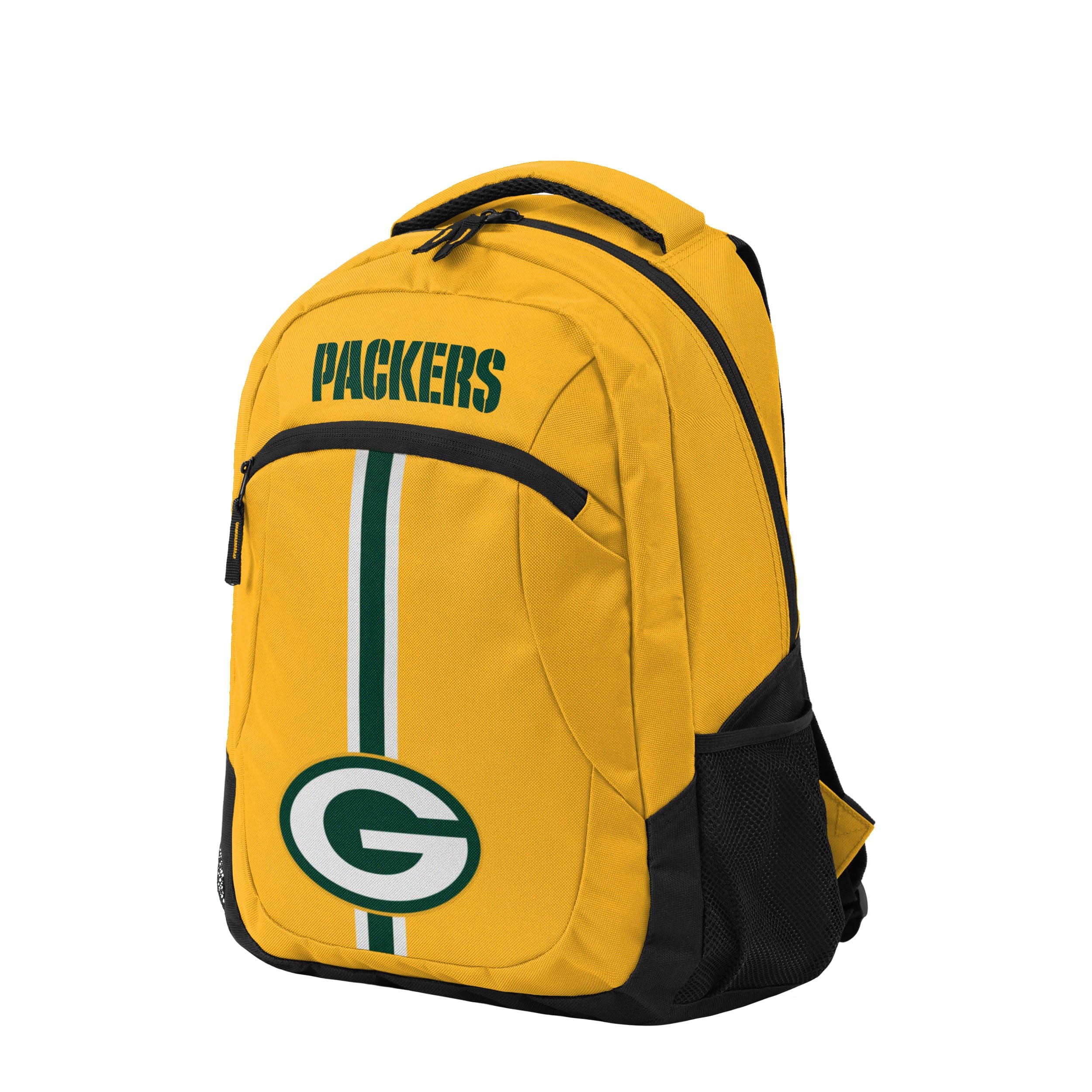 Green Bay Packers NFL Yellow Alternate Color Action Backpack - Image 2