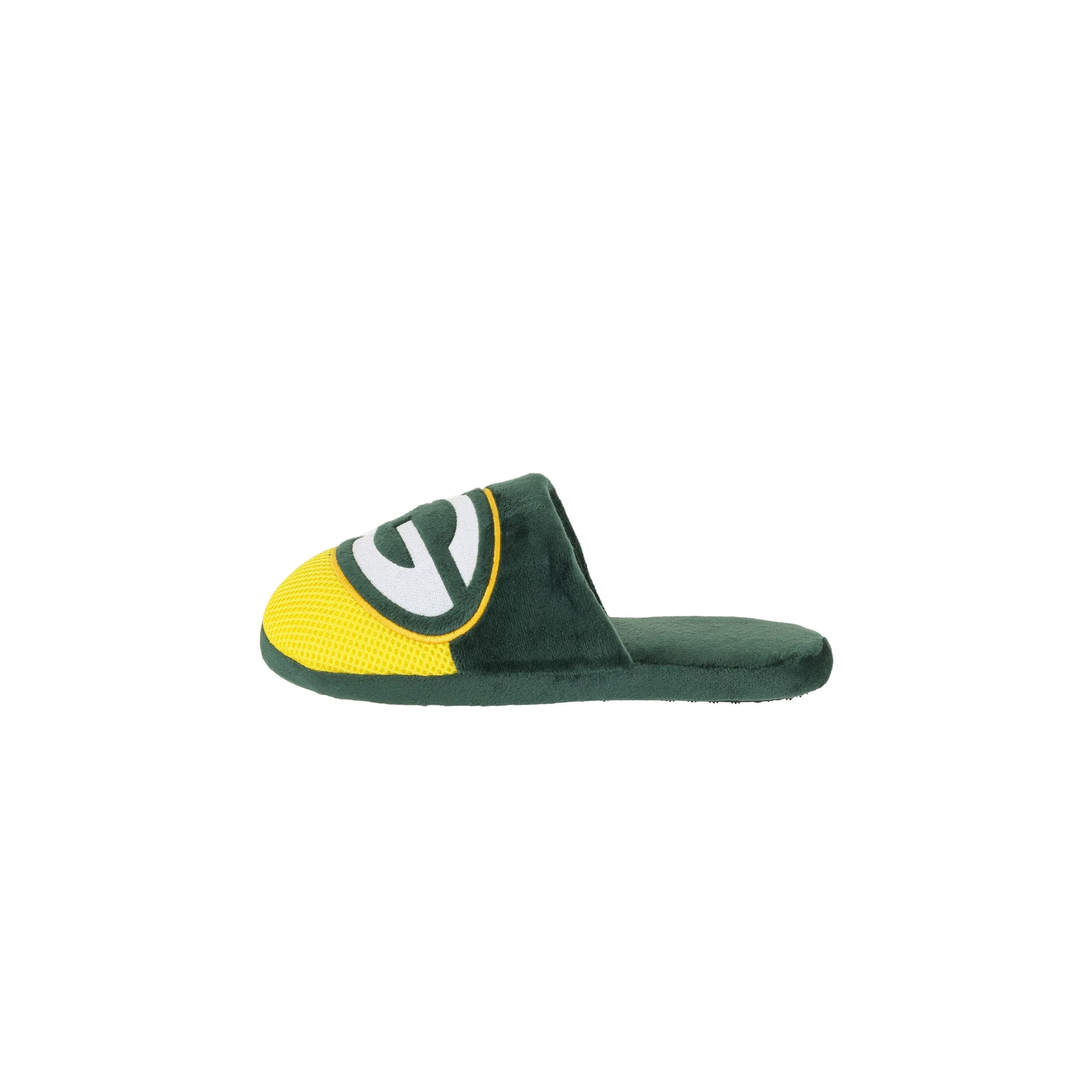 Green Bay Packers NFL Youth Logo Staycation Slippers - Image 2