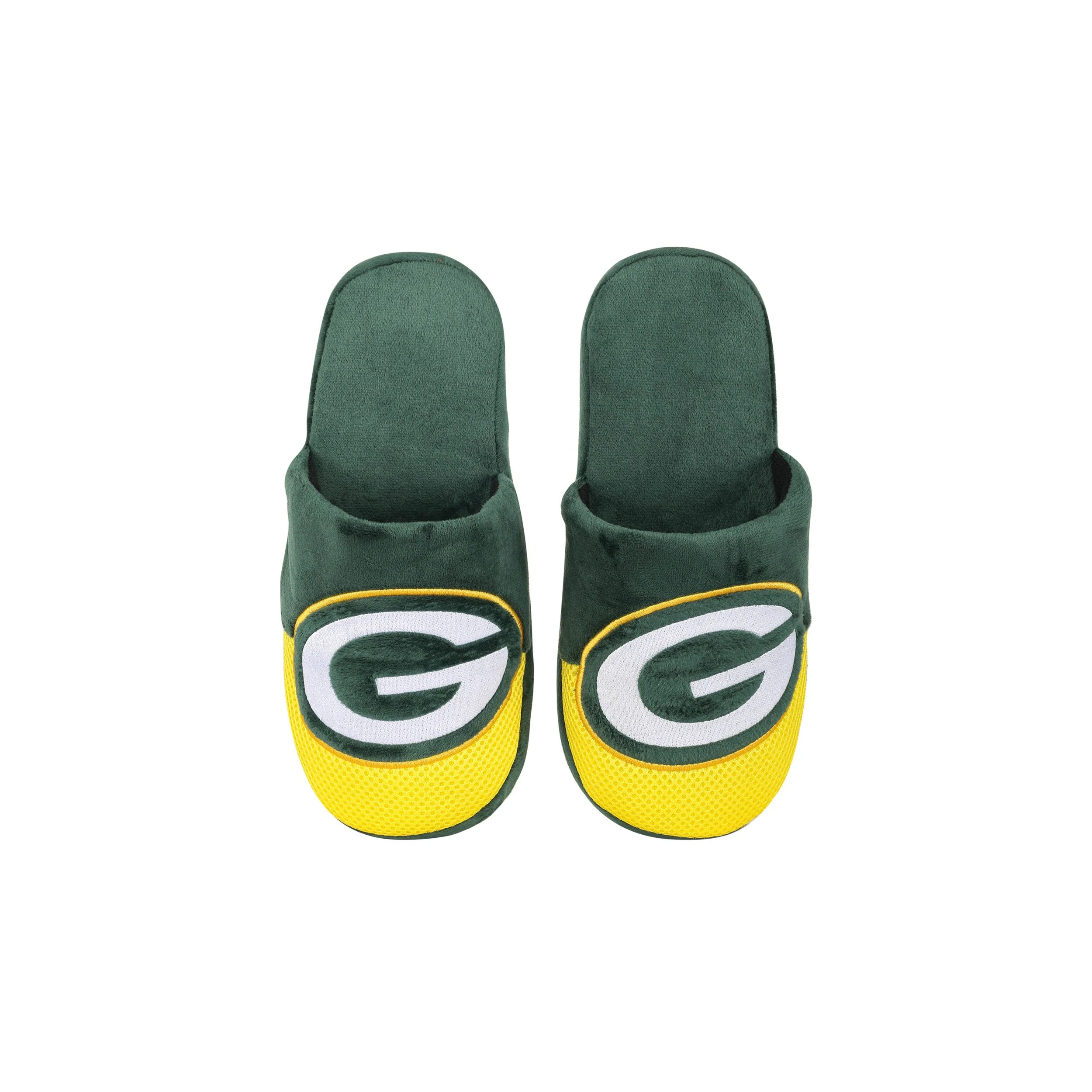 Green Bay Packers NFL Youth Logo Staycation Slippers - Image 4