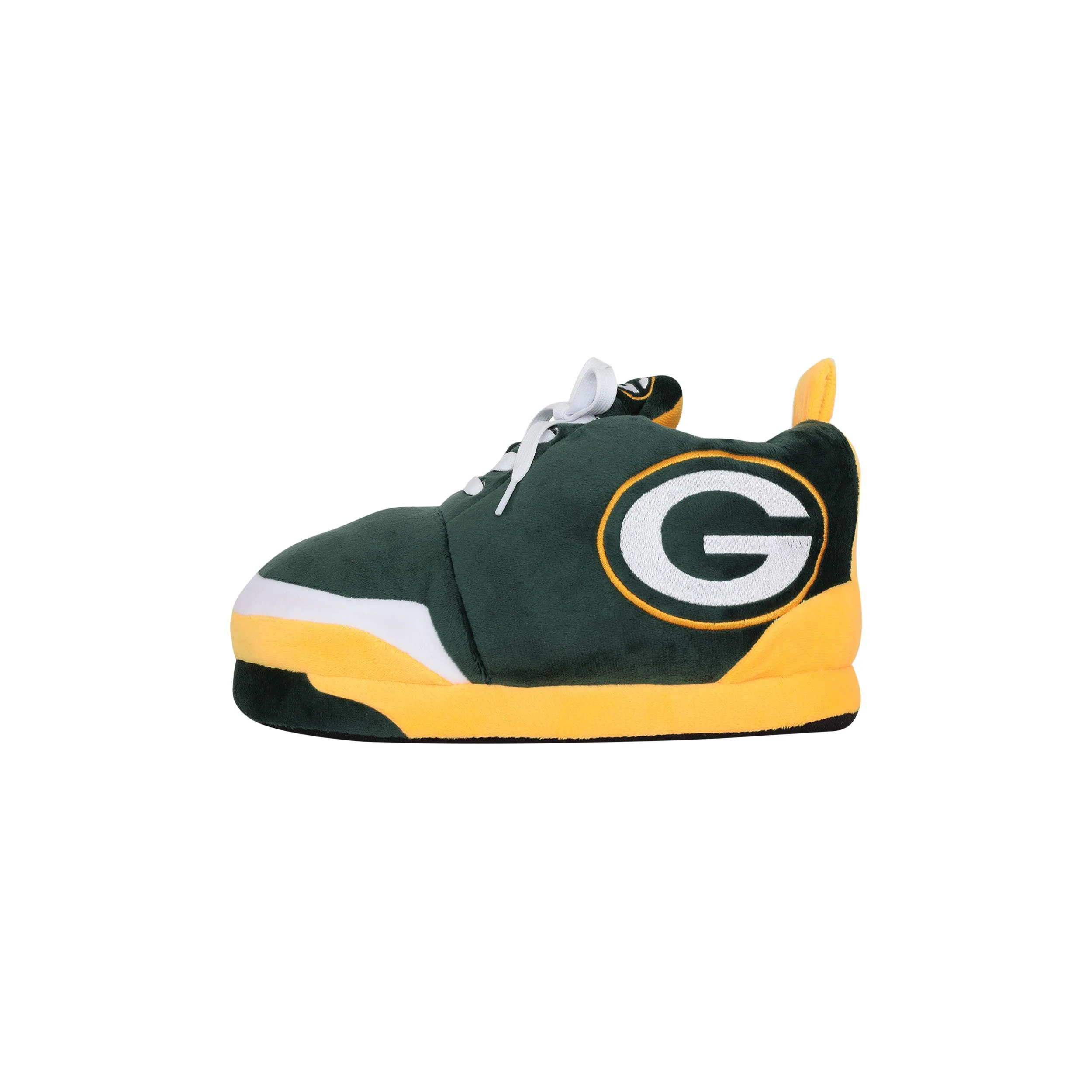 Green Bay Packers NFL Youth Plush Sneaker Slippers - Image 2