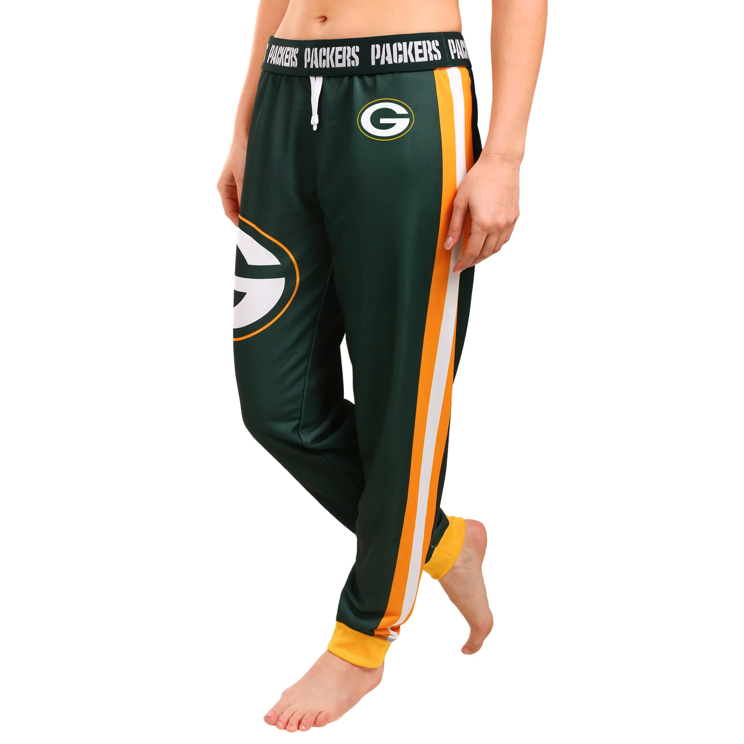 Green Bay Packers Polyfleece Womens Jogger Pants - Image 3