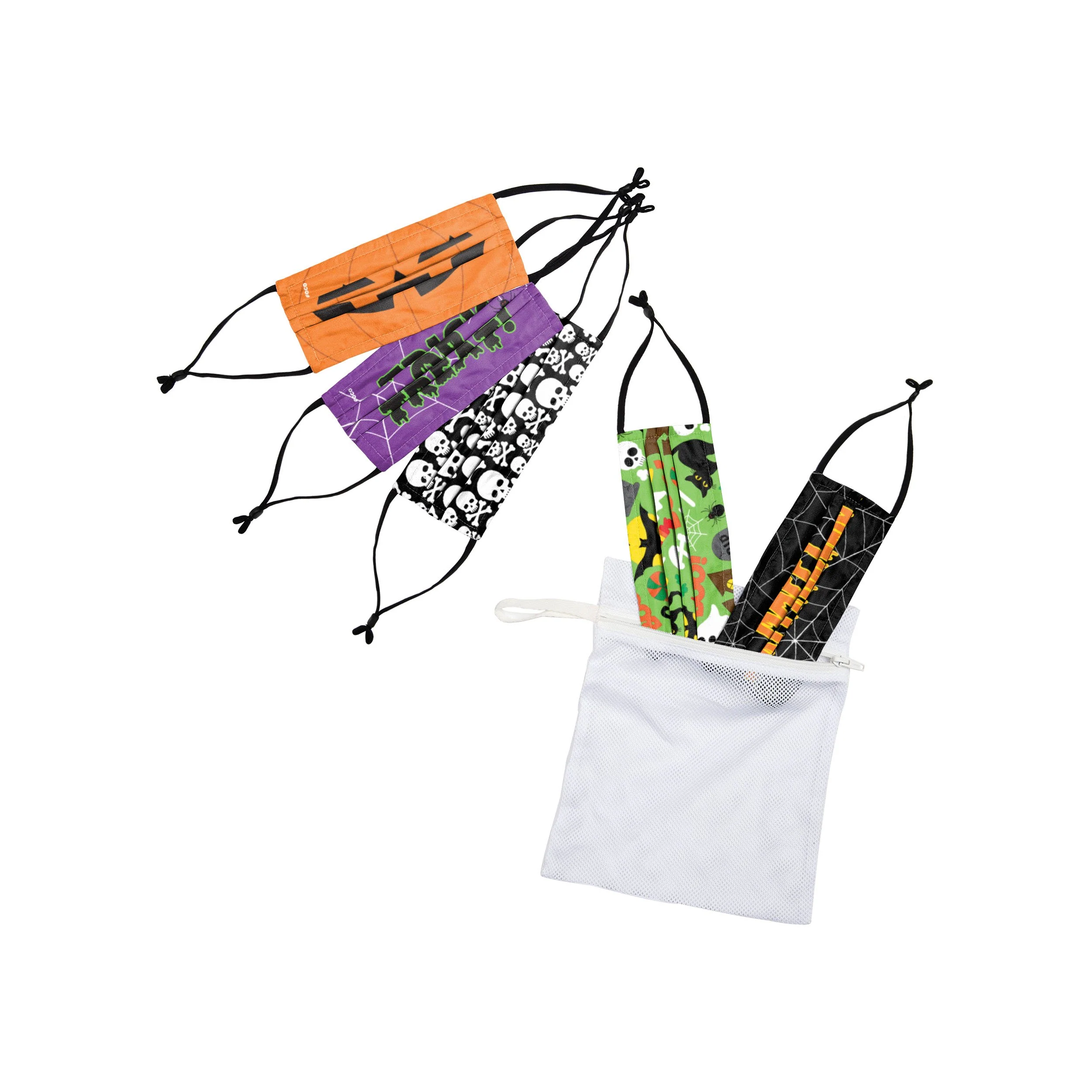 Halloween Youth Adjustable 5 Pack Face Cover - Image 2