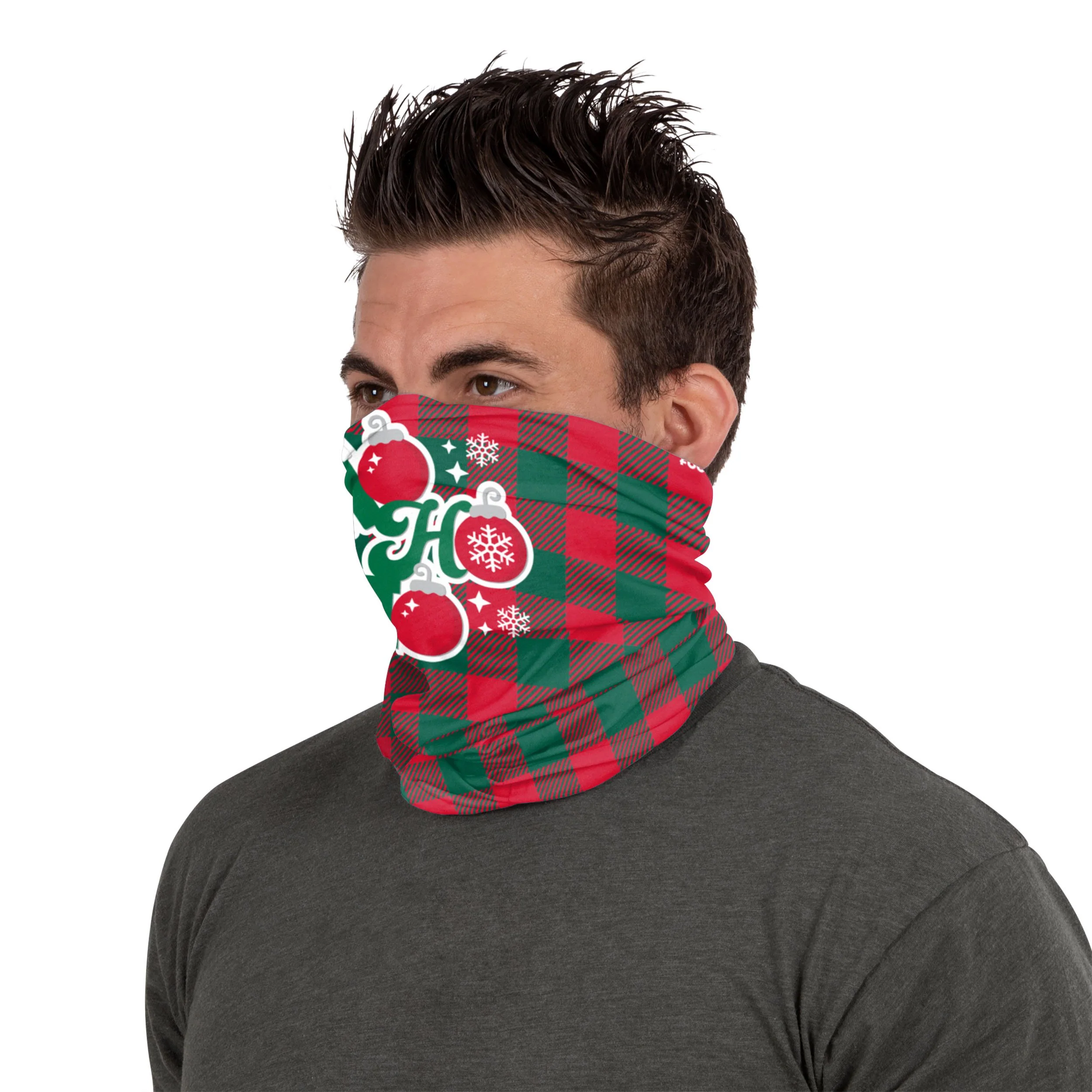 Ho Ho Ho Brushed Polyester Gaiter Scarf - Image 3