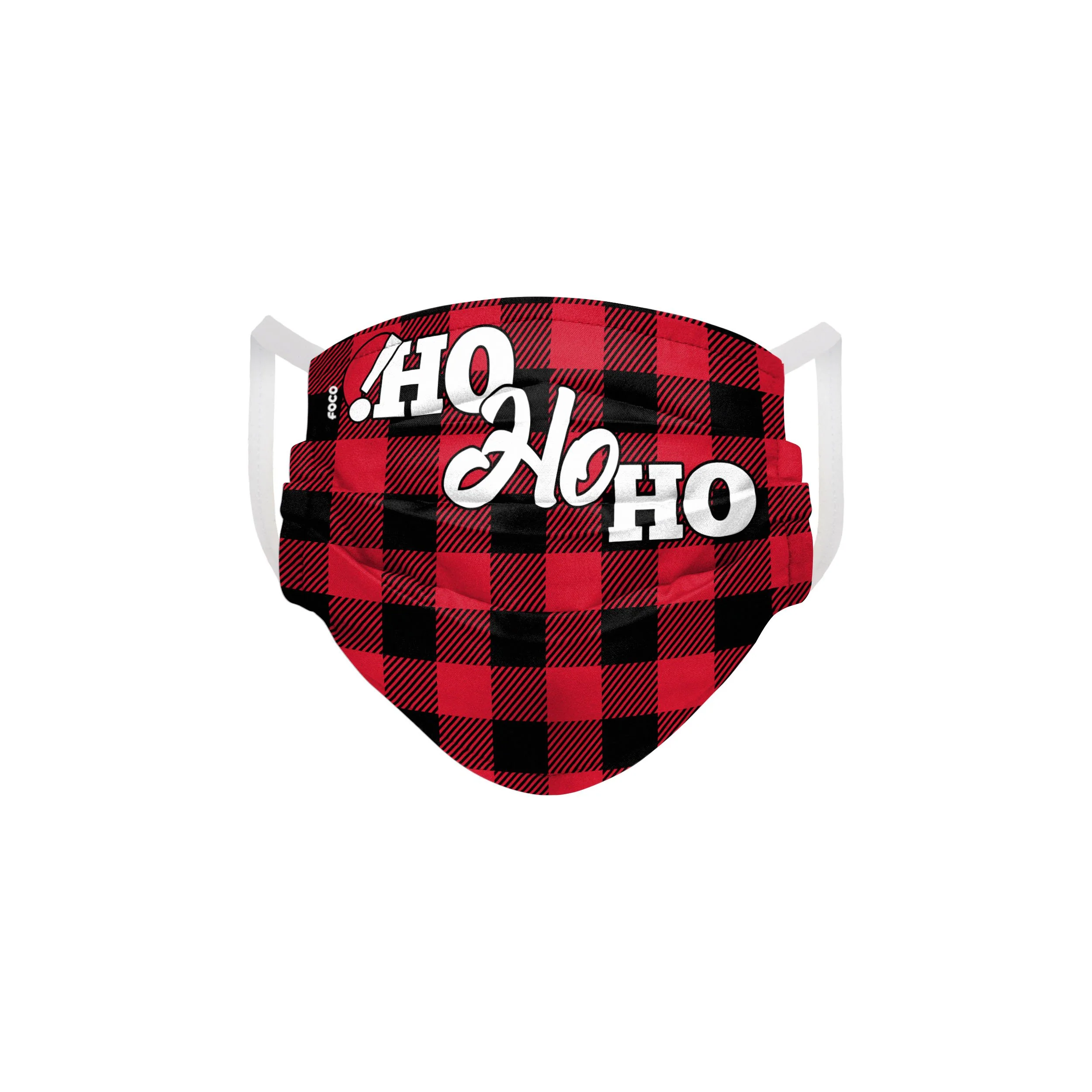 Ho Ho Ho Santa Hat Pleated Face Cover - Image 2