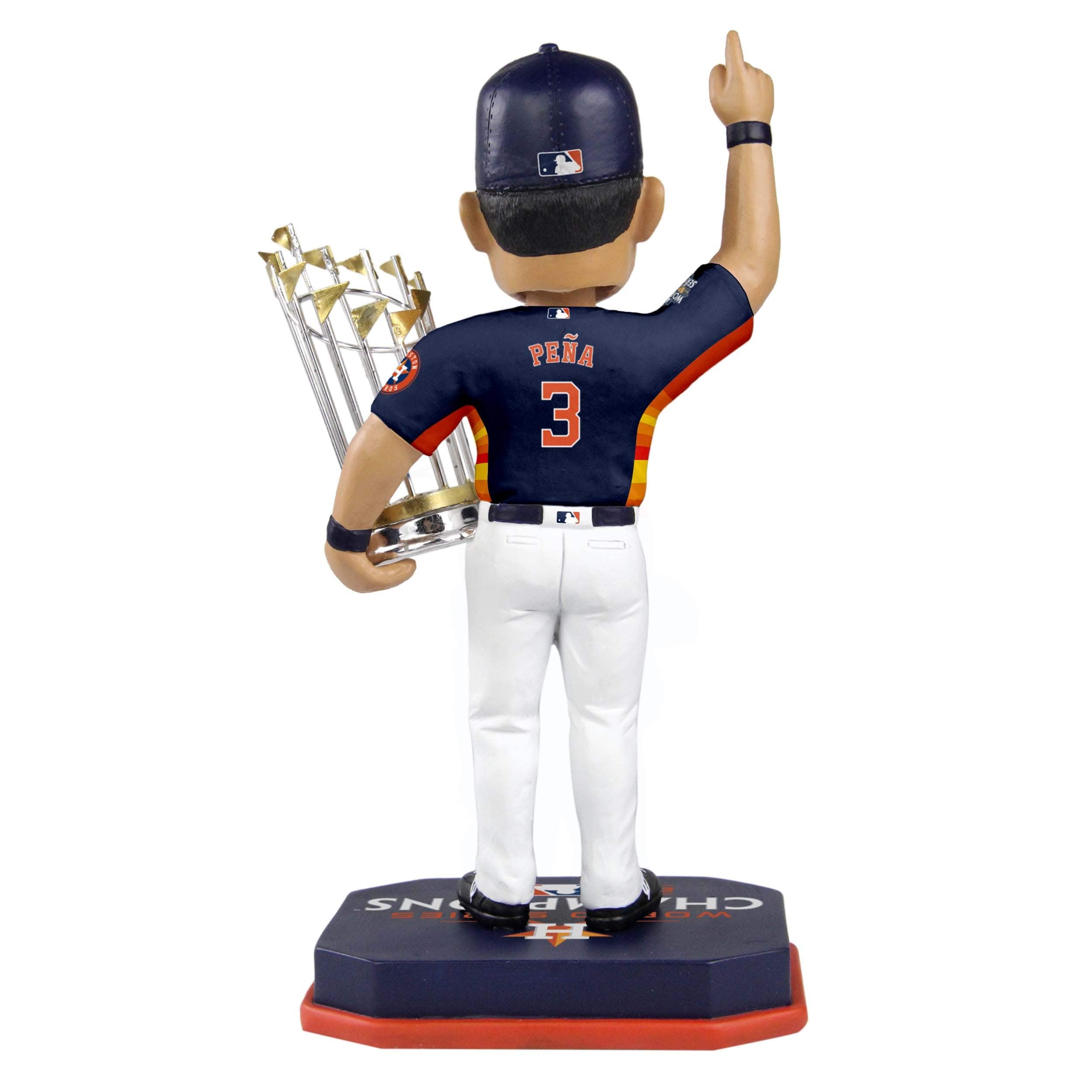 Houston Astros MLB 2022 World Series Champions Jeremy Pena Navy Blue Uniform Bobblehead - Image 2