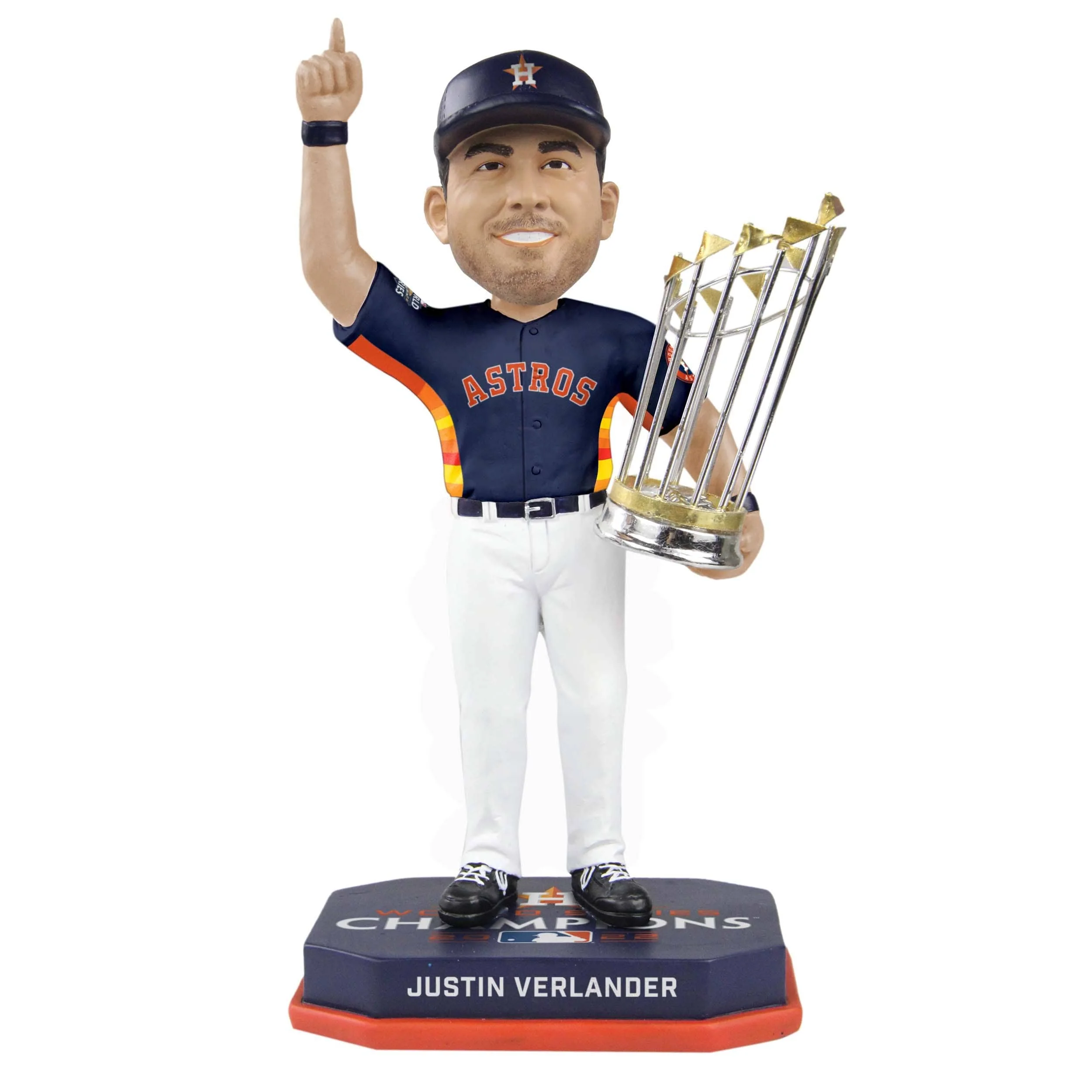 Houston Astros MLB 2022 World Series Champions Justin Verlander Navy Blue Uniform Bobblehead