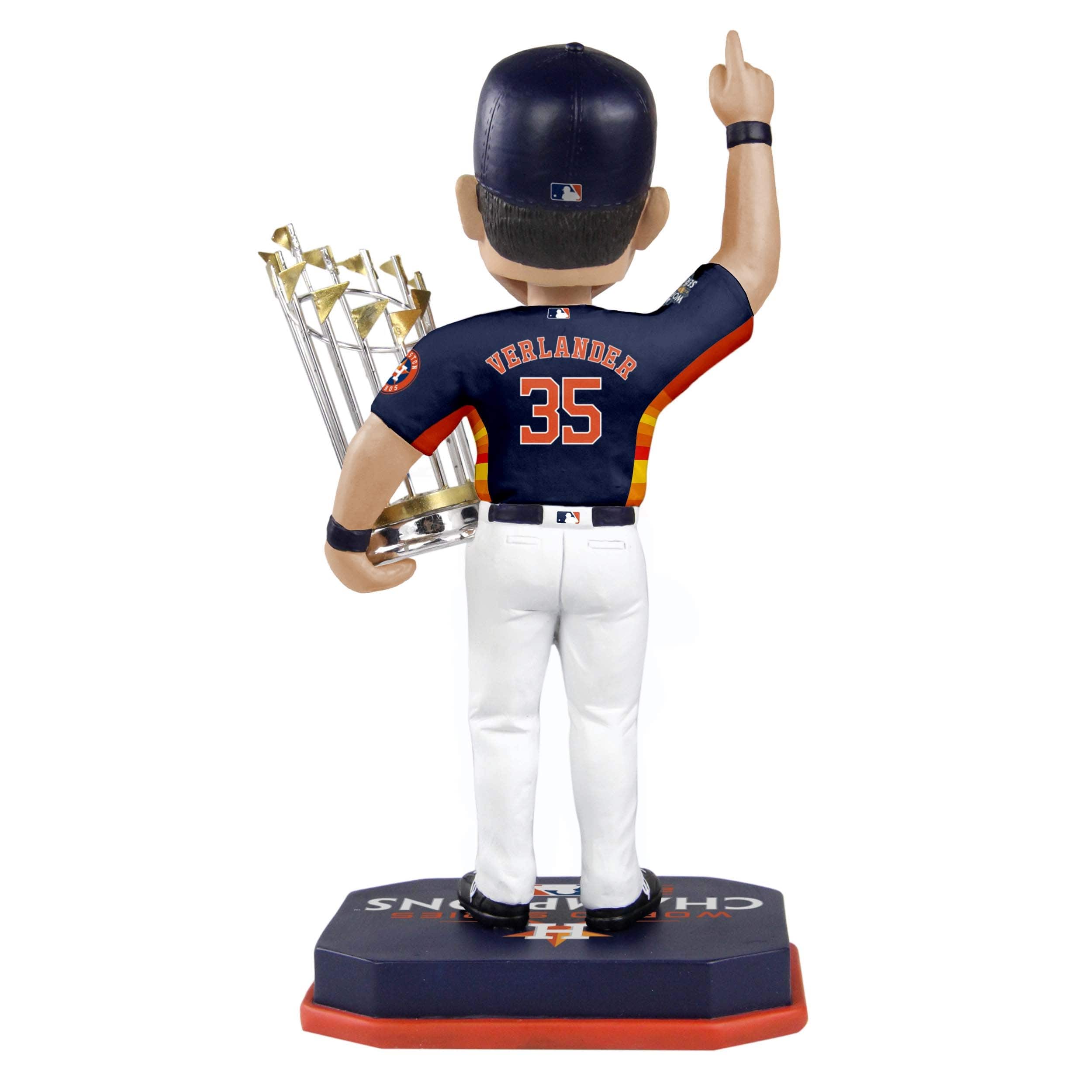 Houston Astros MLB 2022 World Series Champions Justin Verlander Navy Blue Uniform Bobblehead - Image 2