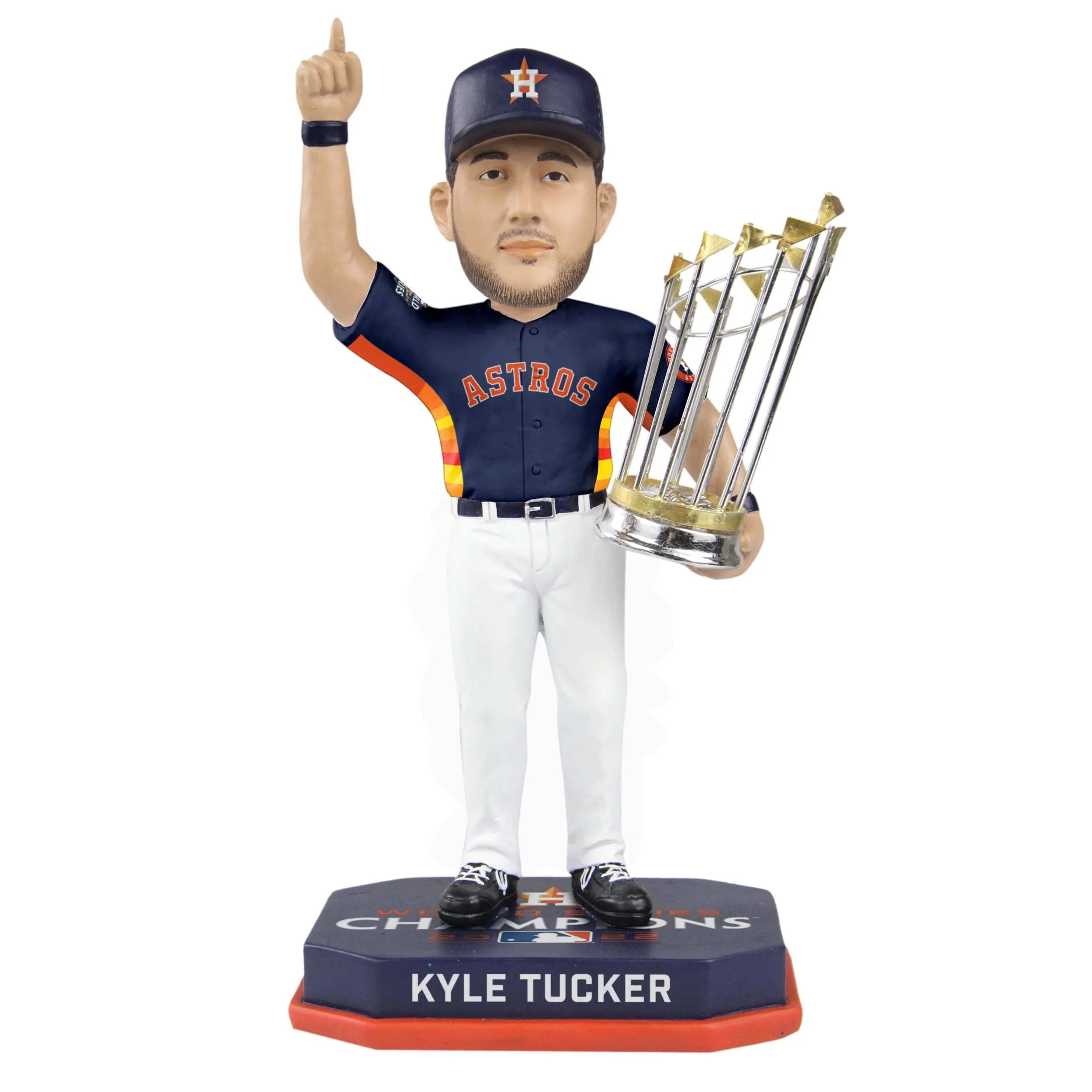 Houston Astros MLB 2022 World Series Champions Kyle Tucker Navy Blue Uniform Bobblehead