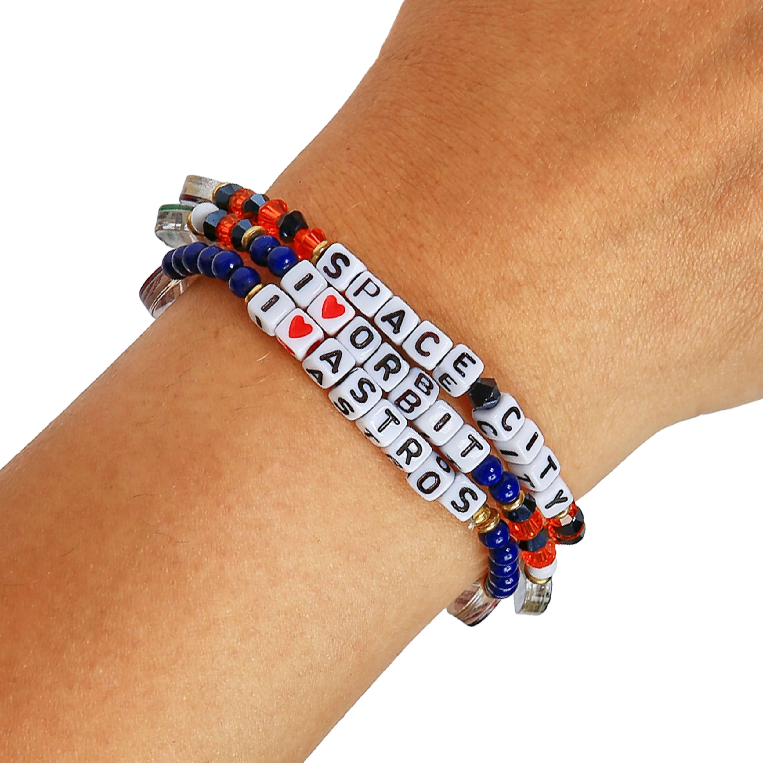 Houston Astros MLB 3 Pack Friendship Bracelet - Image 4