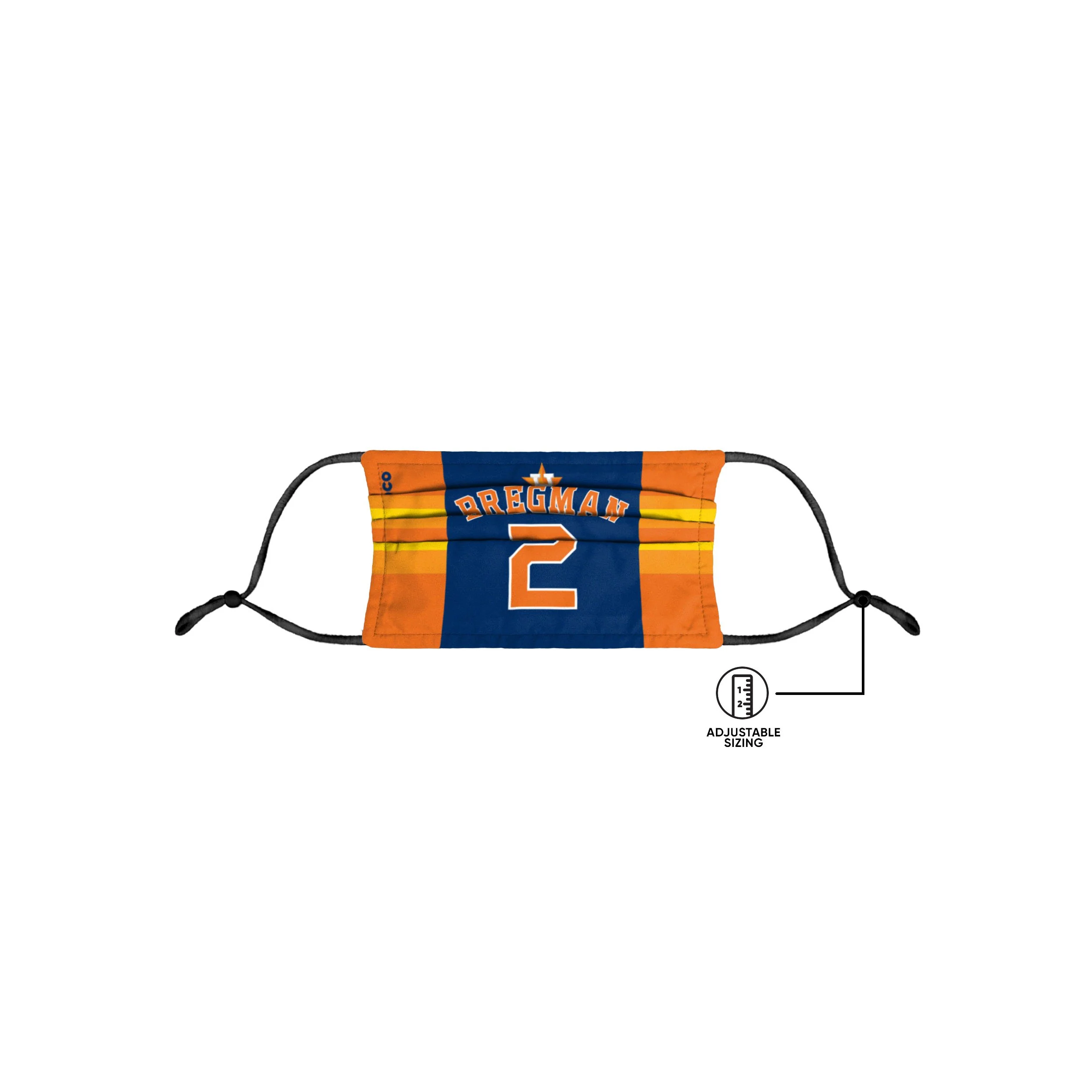 Houston Astros MLB Alex Bregman Adjustable Face Cover - Image 5
