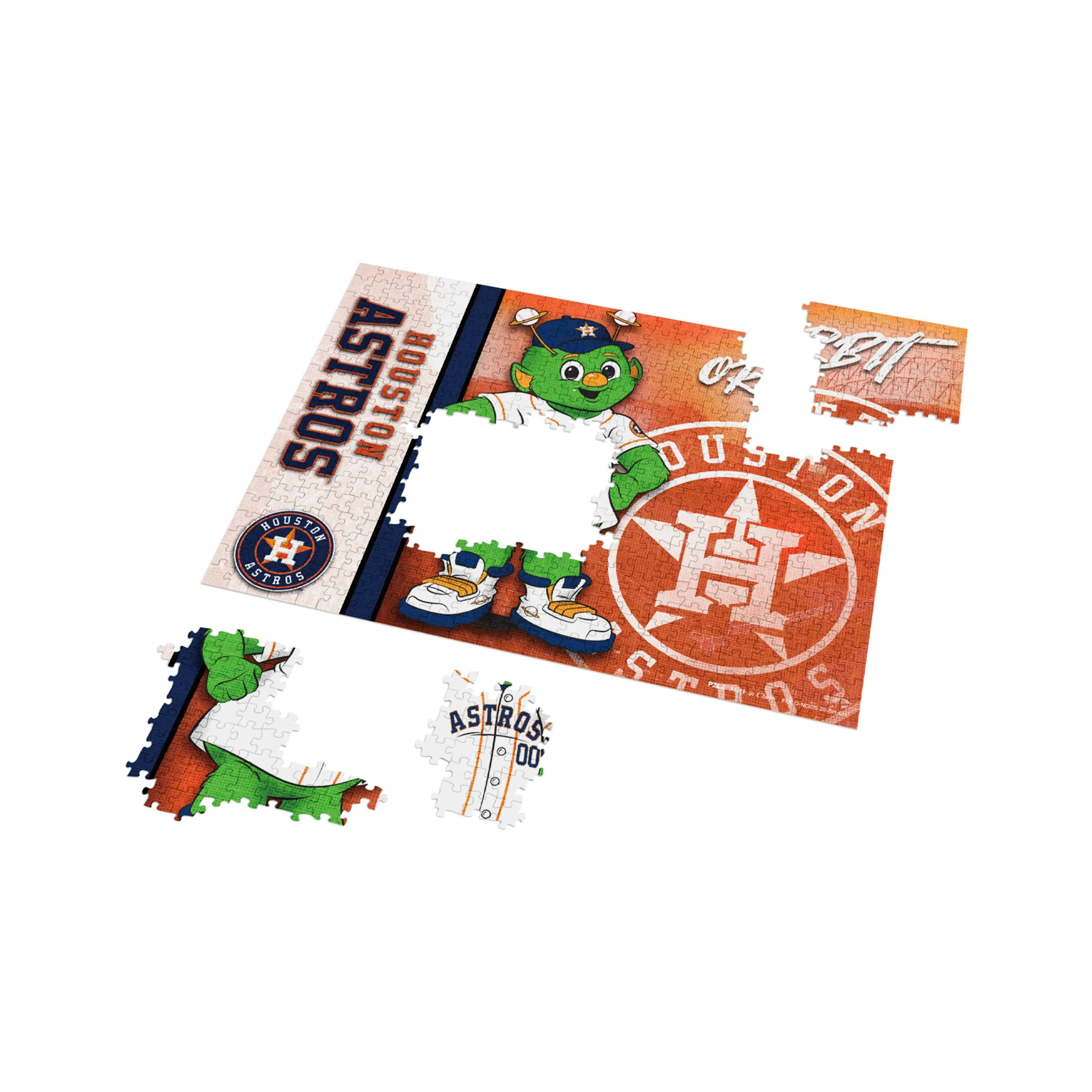 Houston Astros MLB Big Logo 500 Piece Jigsaw Puzzle PZLZ - Orbit - Image 3