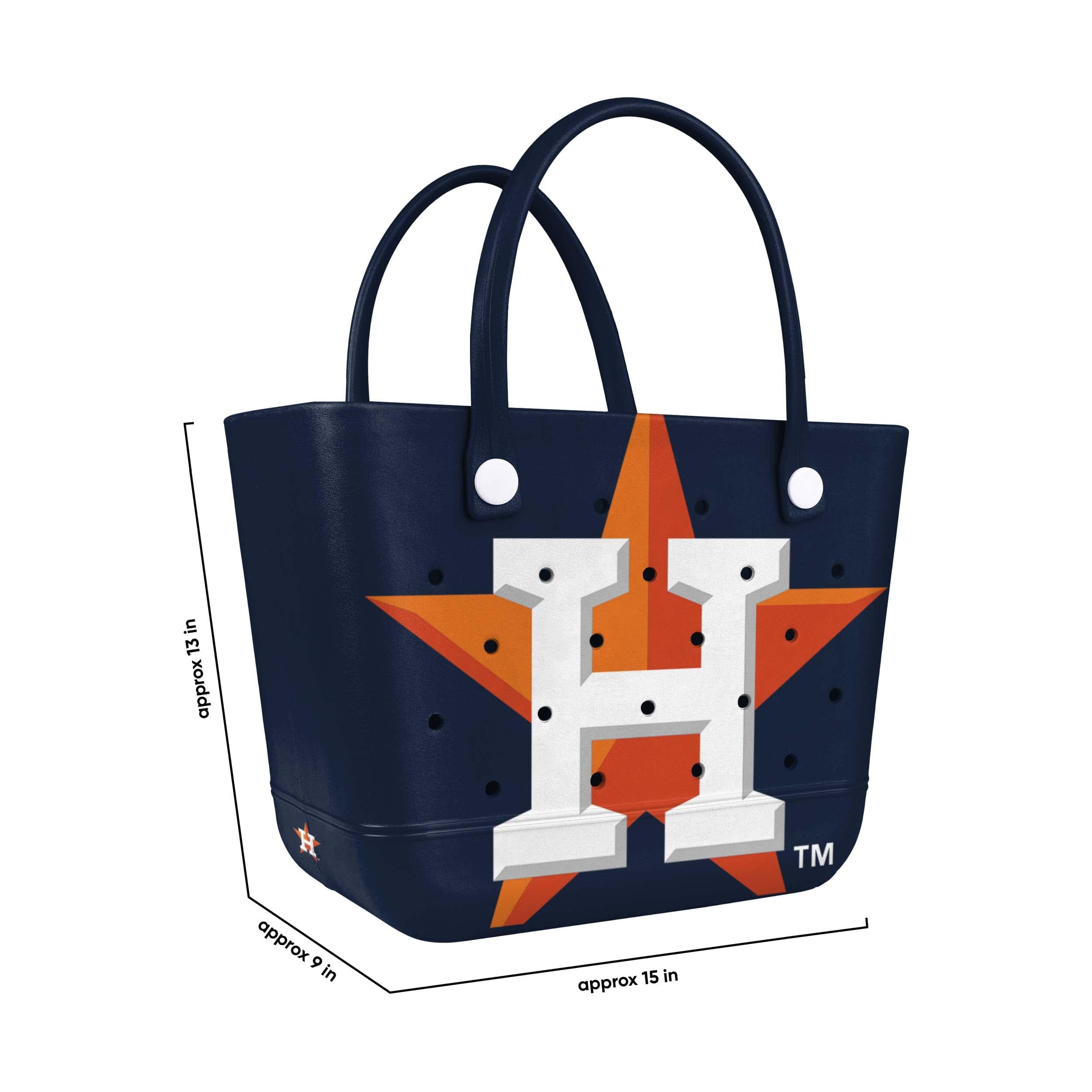 Houston Astros MLB Big Logo Tailgate Tote Bag - Image 3