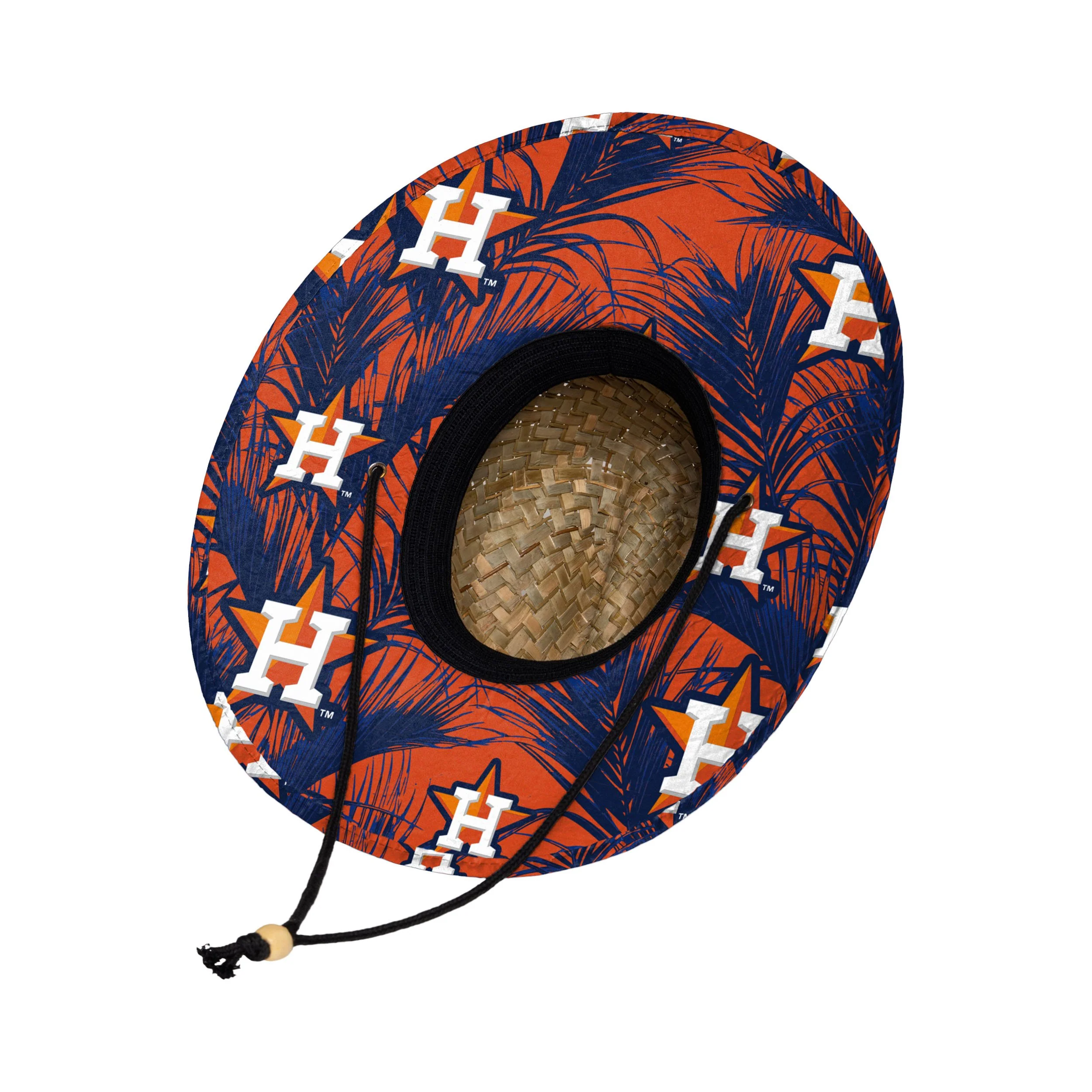 Houston Astros MLB Floral Straw Hat - Image 2