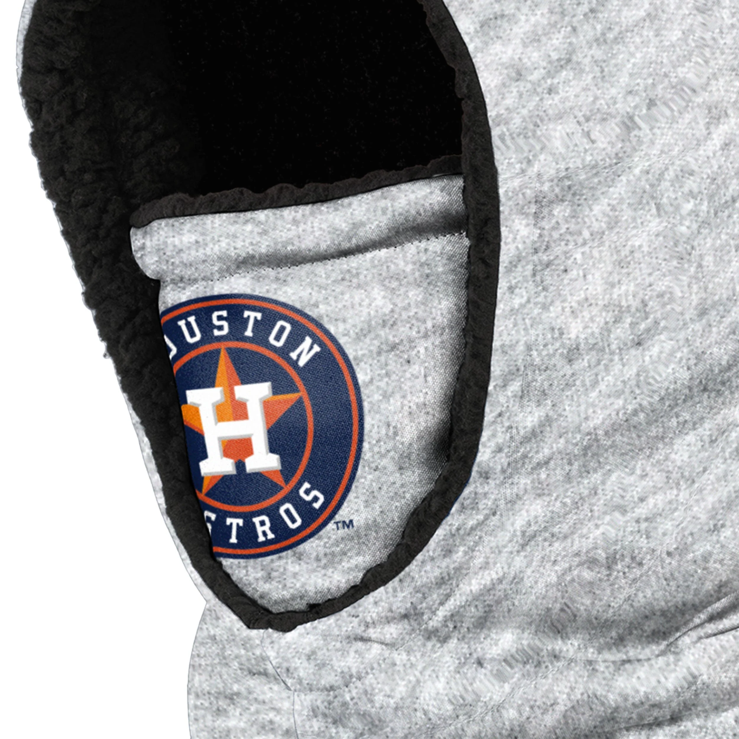 Houston Astros MLB Heather Grey Big Logo Hooded Gaiter - Image 3