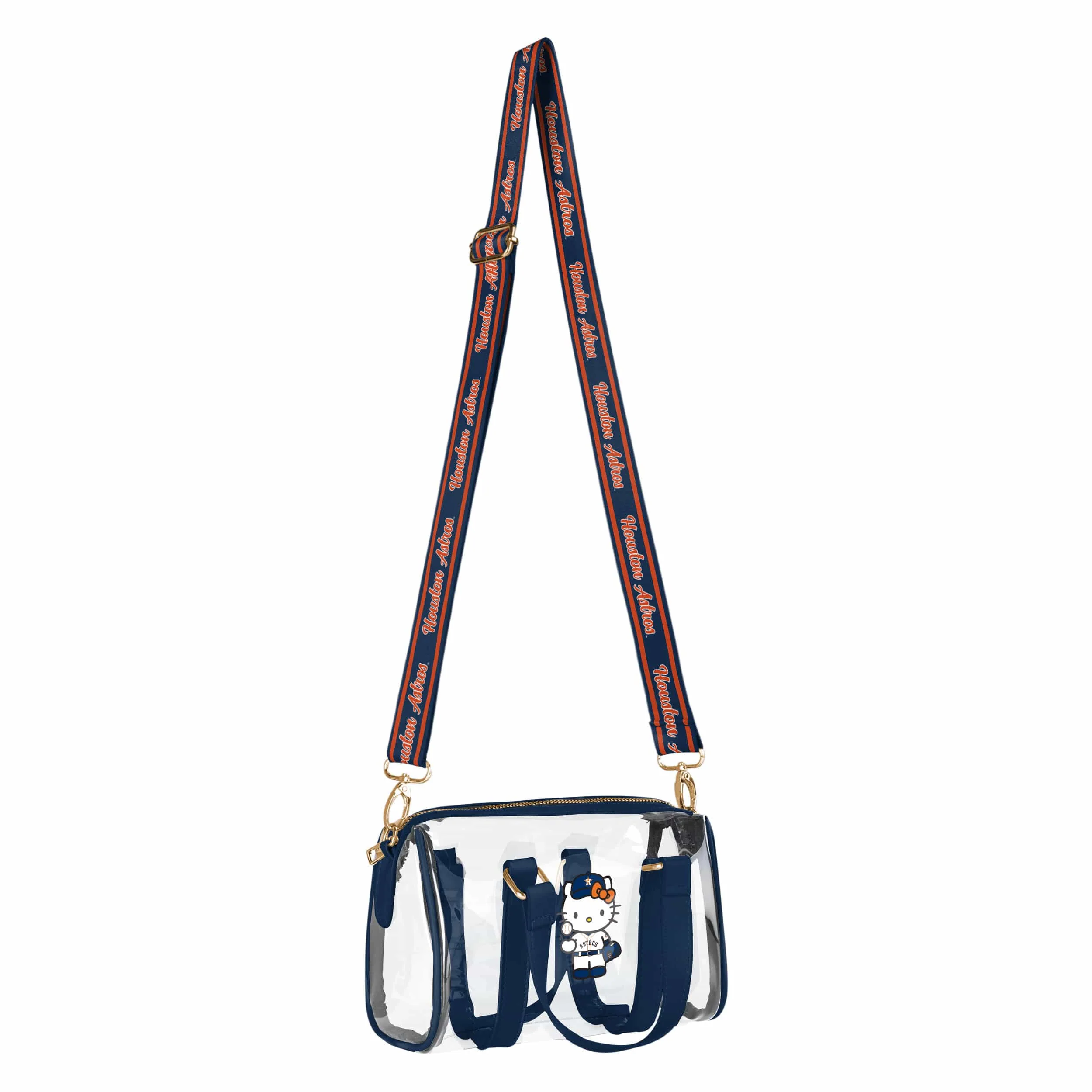 Houston Astros MLB Hello Kitty® Clear Barrel Bag (PREORDER - SHIPS MID JULY) - Image 2