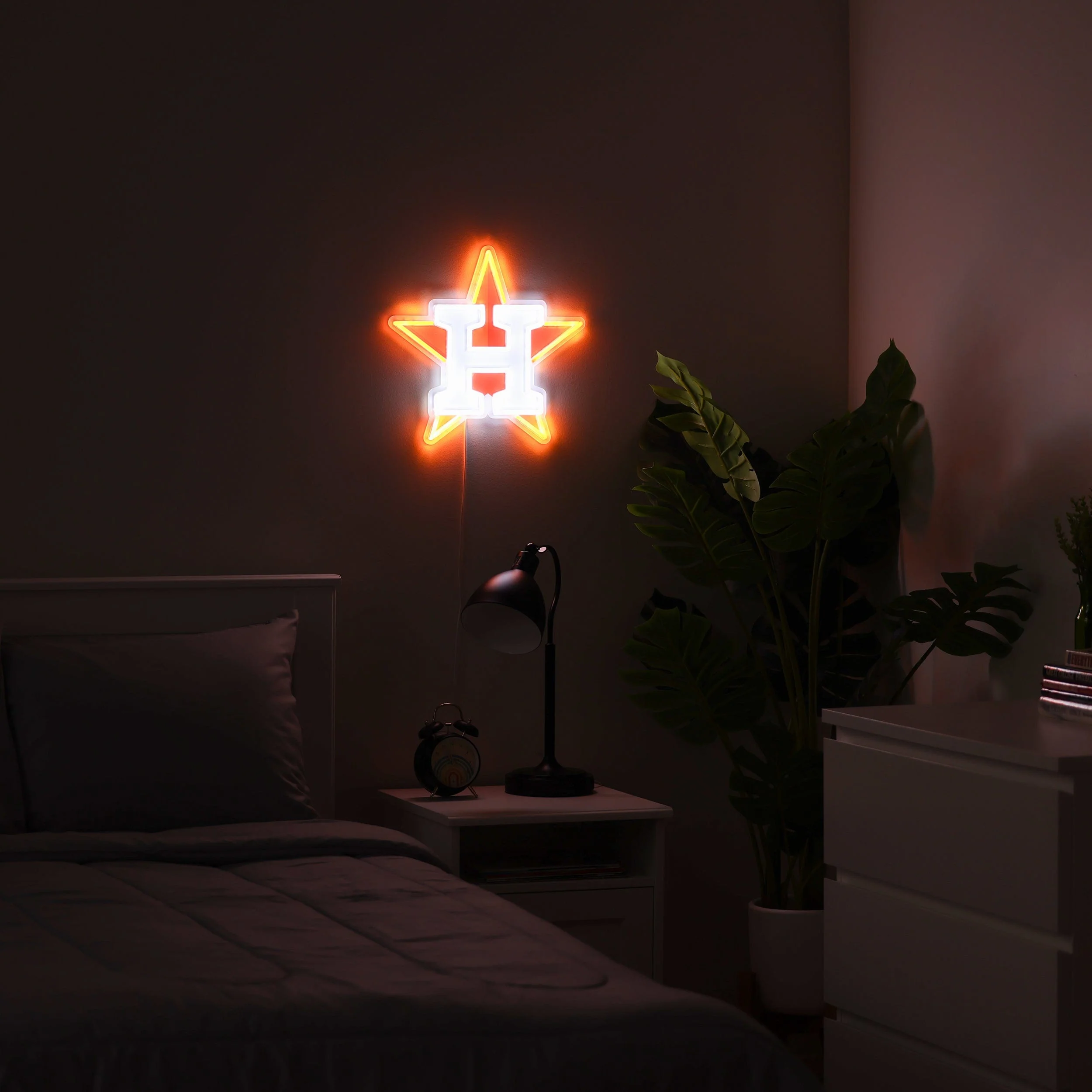 Houston Astros MLB LED Neon Light Up Team Logo Sign - Image 3